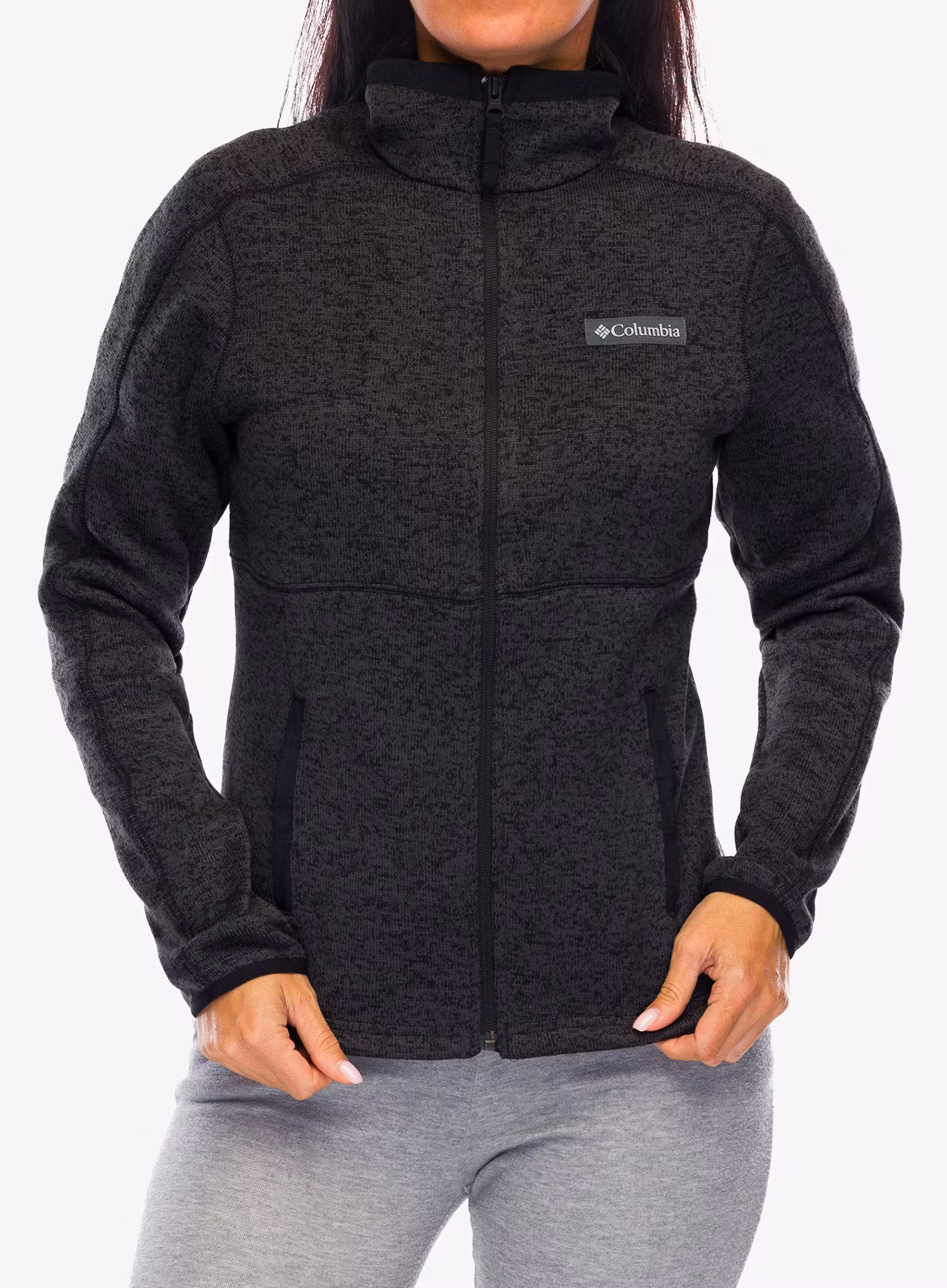 Fleece mikina dámská Columbia Sweater Weather Full Zip II - black heather