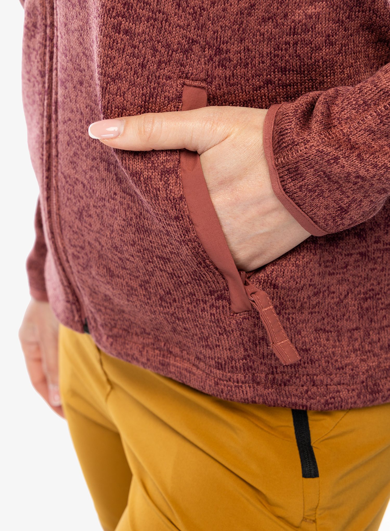 Fleece mikina Columbia Sweater Weather Full Zip - beetroot heather