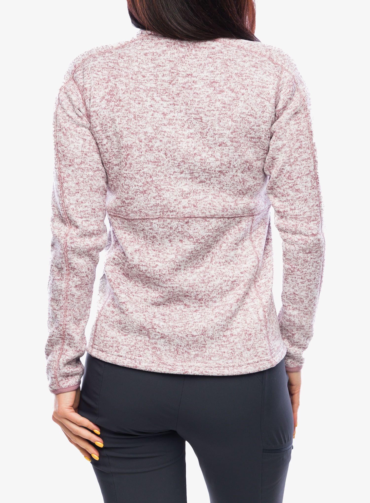 Fleece mikina dámská Columbia Sweater Weather Full Zip - fig heather/fig