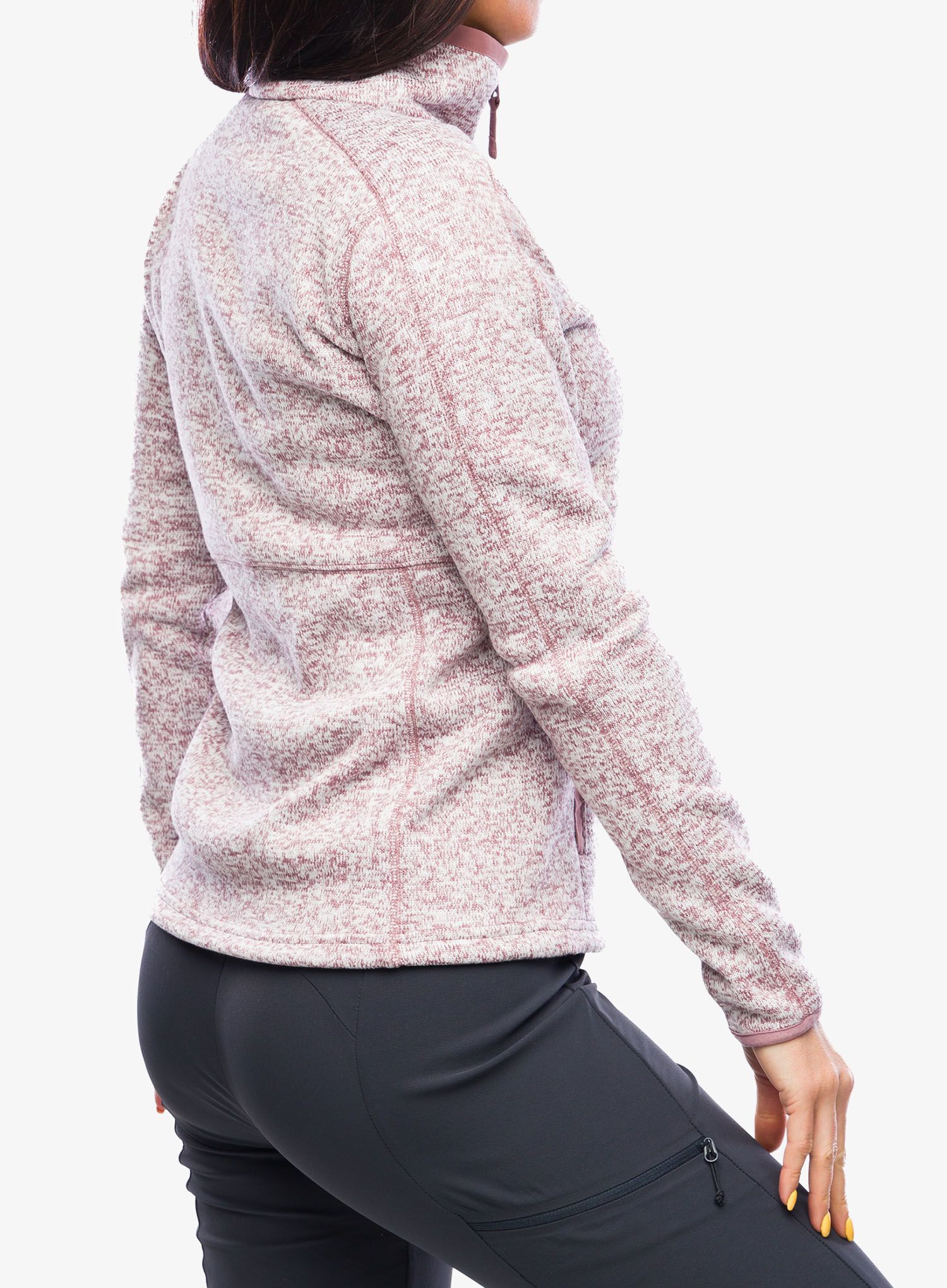 Fleece mikina dámská Columbia Sweater Weather Full Zip - fig heather/fig
