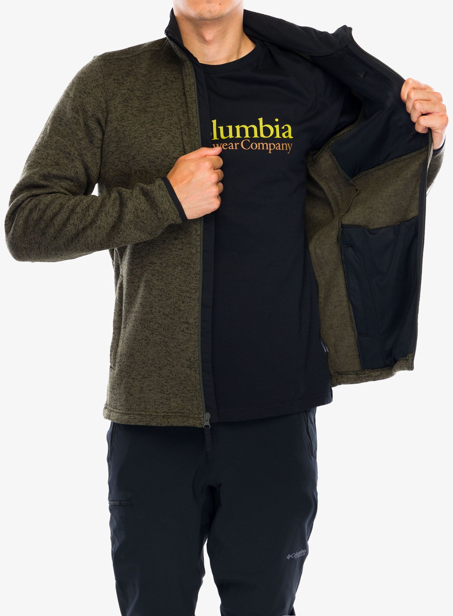 Rozepínací mikina Columbia Sweater Weather Full Zip - greenscape heather