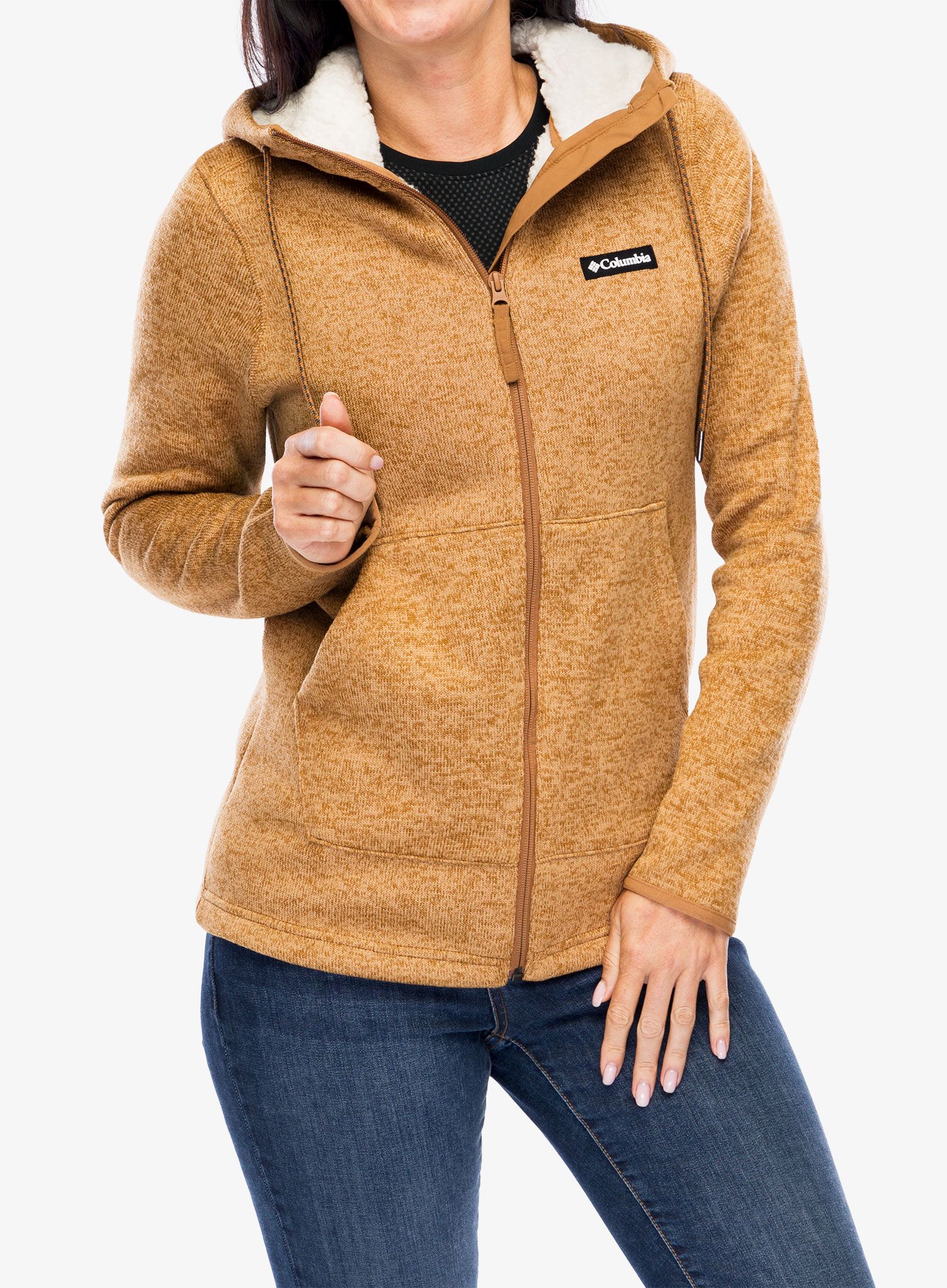 Dámská mikina Columbia Sweater Weather Sherpa Full Zip II - camel brown heather