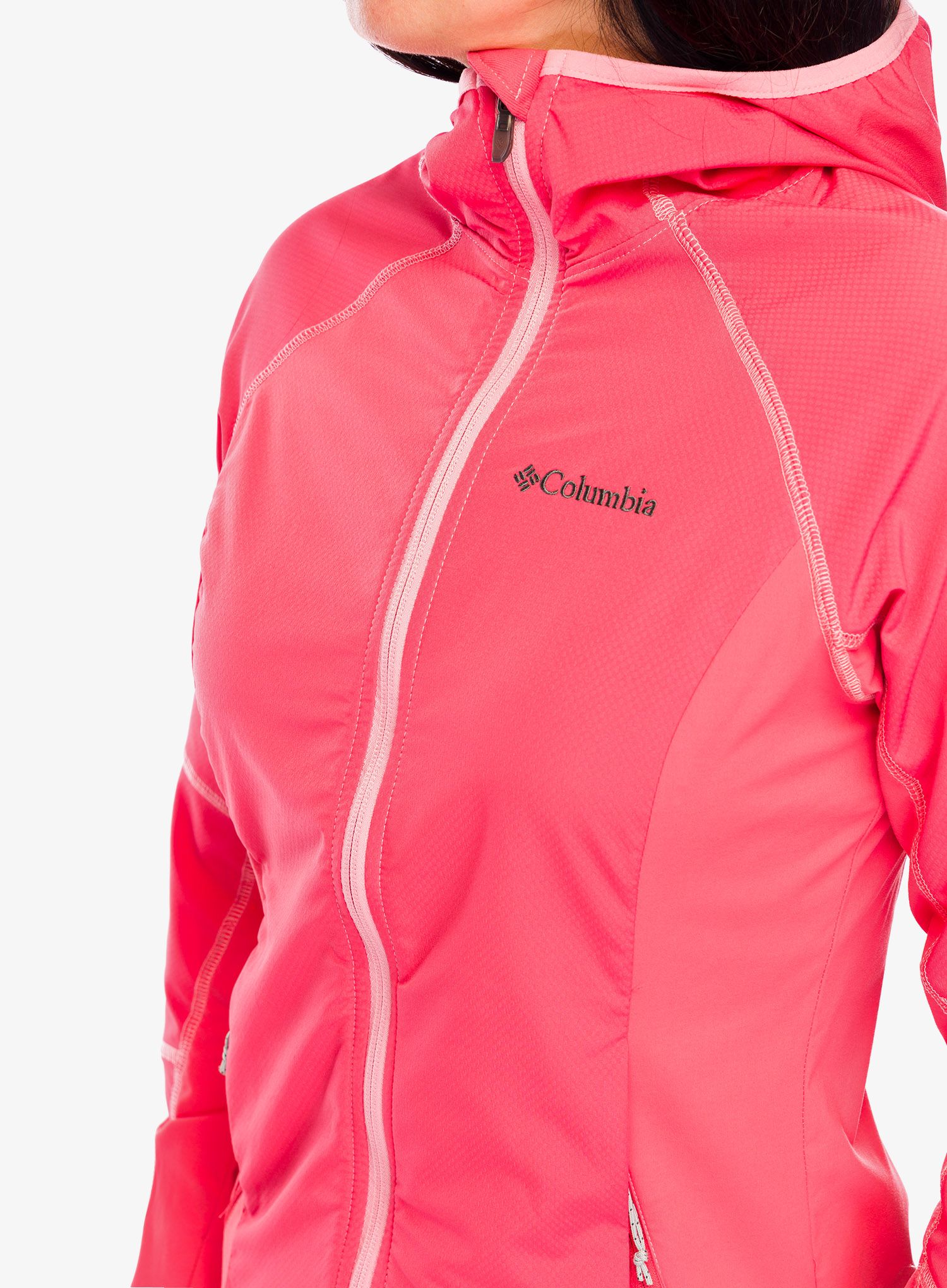 Softshellová bunda dámská Columbia Sweet As Softshell Hoodie - juicy