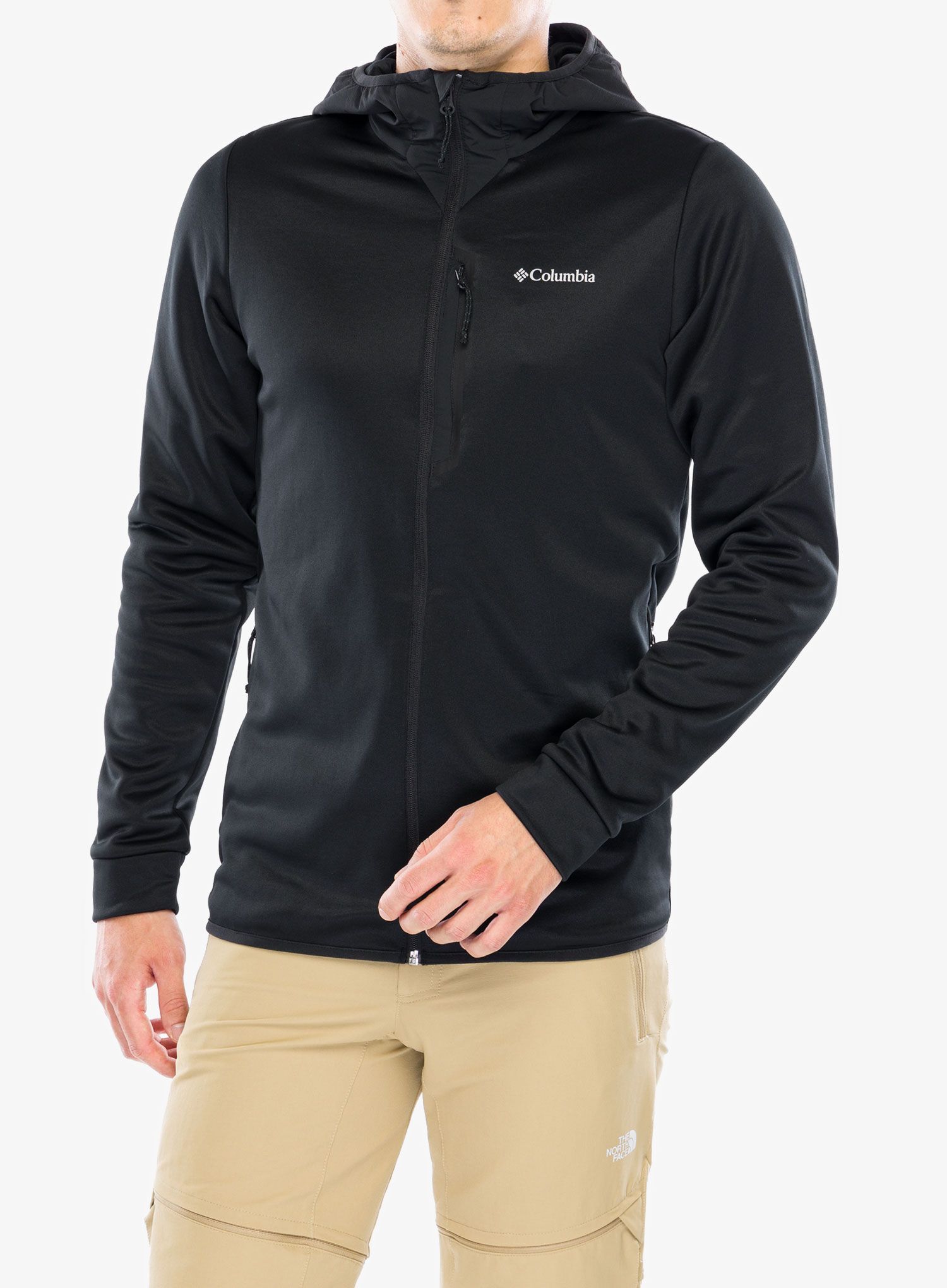 Mikina s kapucí Columbia Tech Fleece Full Zip Hoodie - black