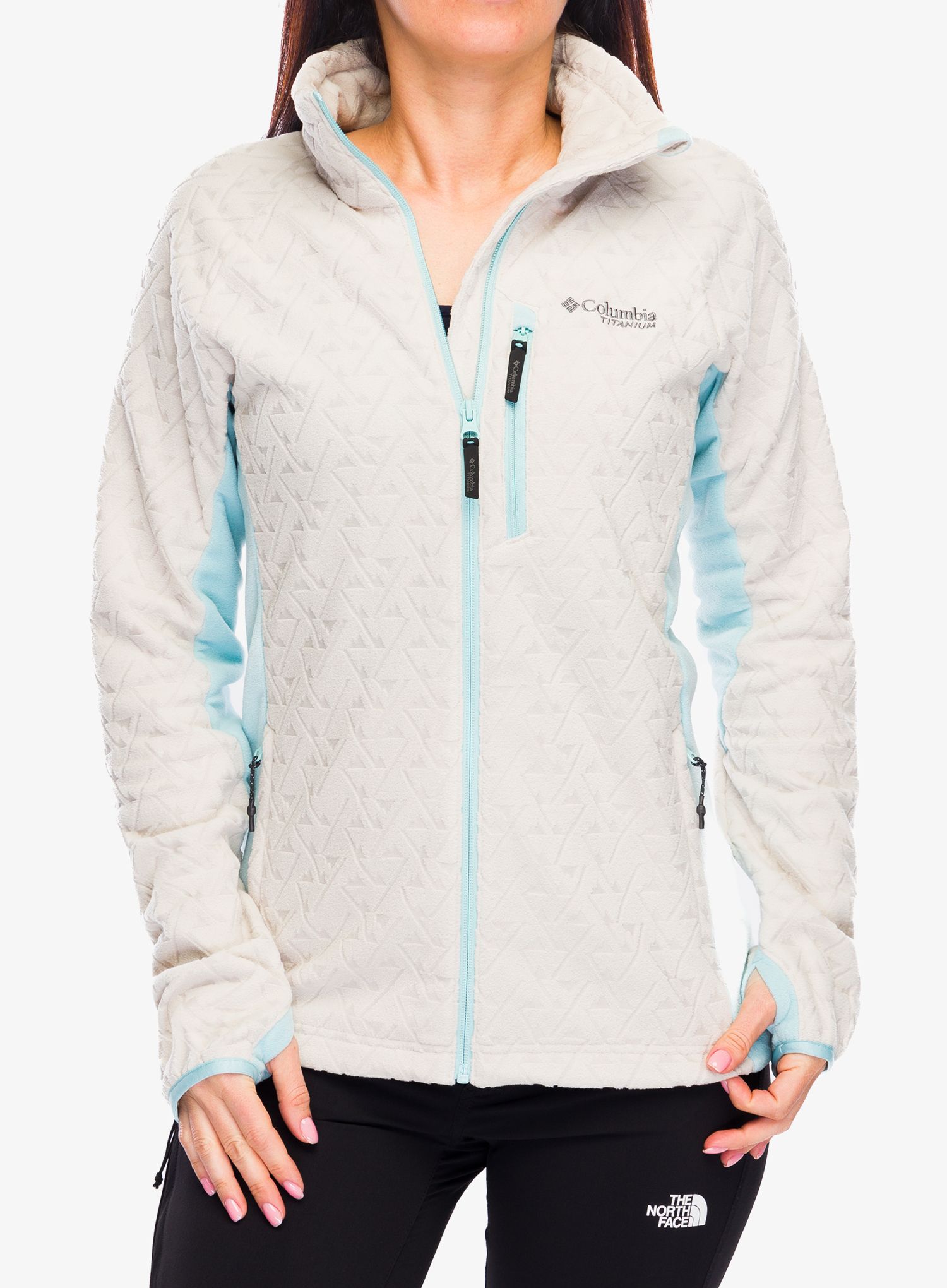 Dámská mikina na zip Columbia Titan Pass 3.0 Full Zip Fleece - dark stone/aqua haze