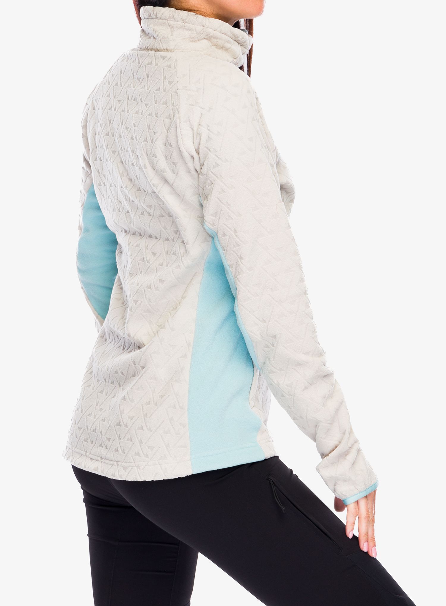 Dámská mikina na zip Columbia Titan Pass 3.0 Full Zip Fleece - dark stone/aqua haze