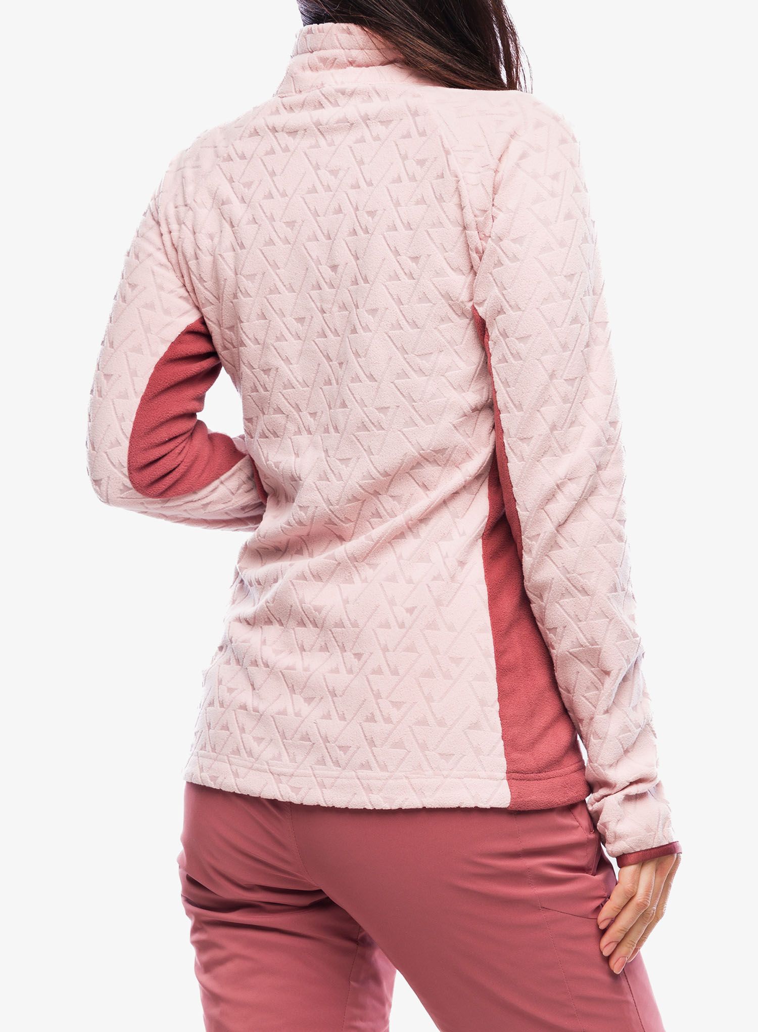 Fleece mikina dámská Columbia Titan Pass 3.0 Full Zip Fleece - dusty pink
