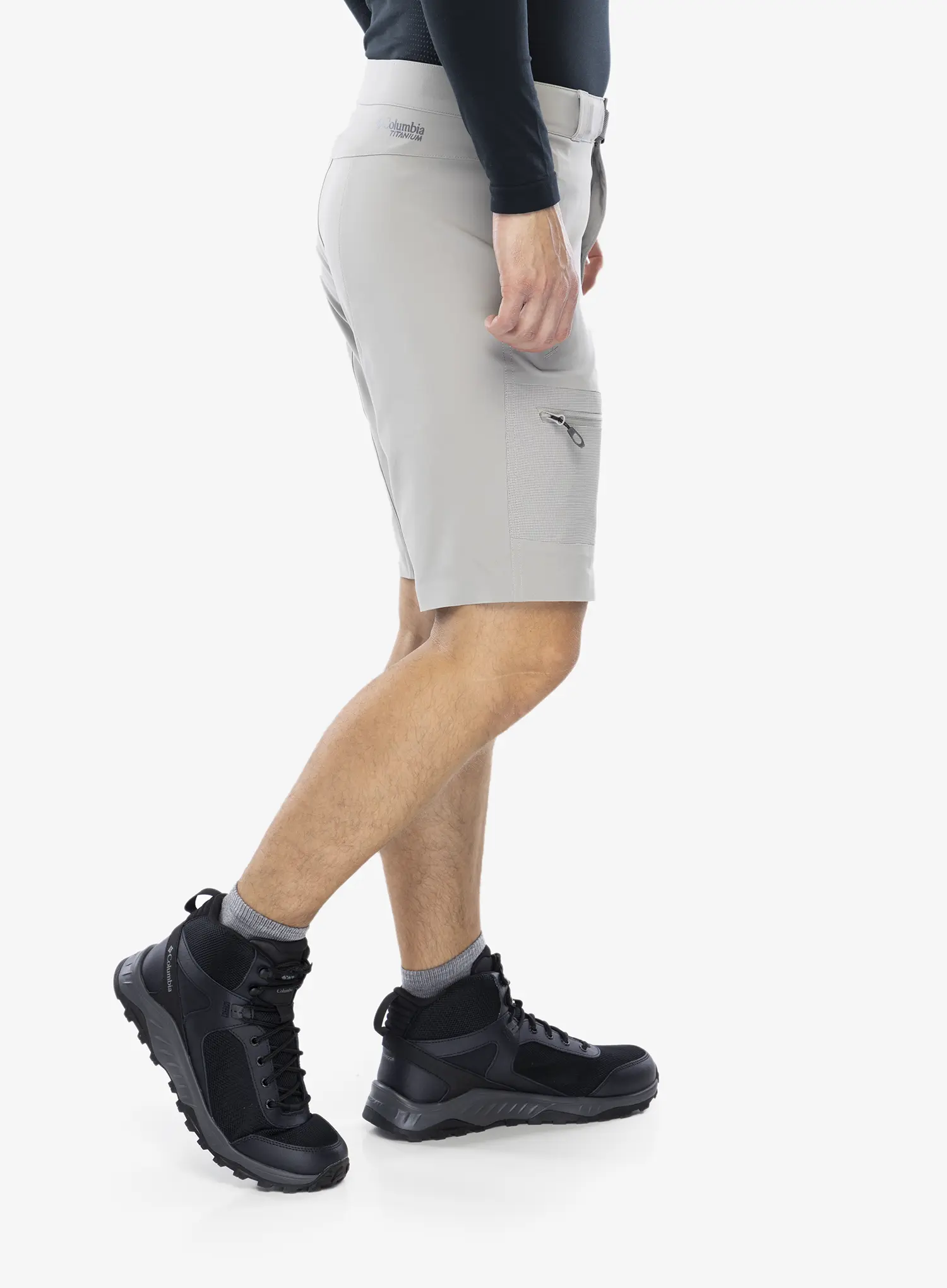 Outdoorové kraťasy Columbia Titan Pass Short - flint grey