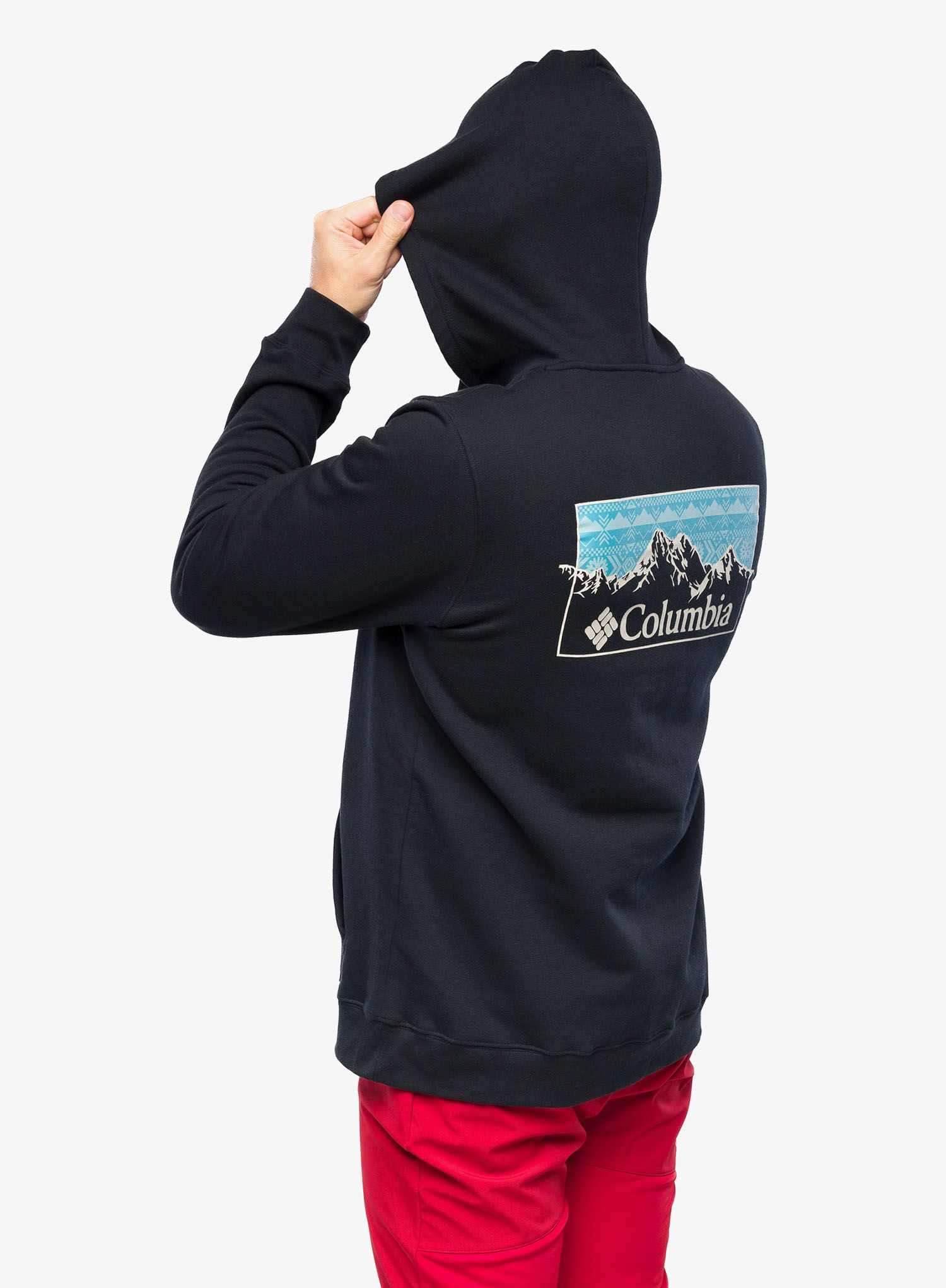 Mikina s kapucí Columbia Trek Graphic Hoodie - black/checkered range