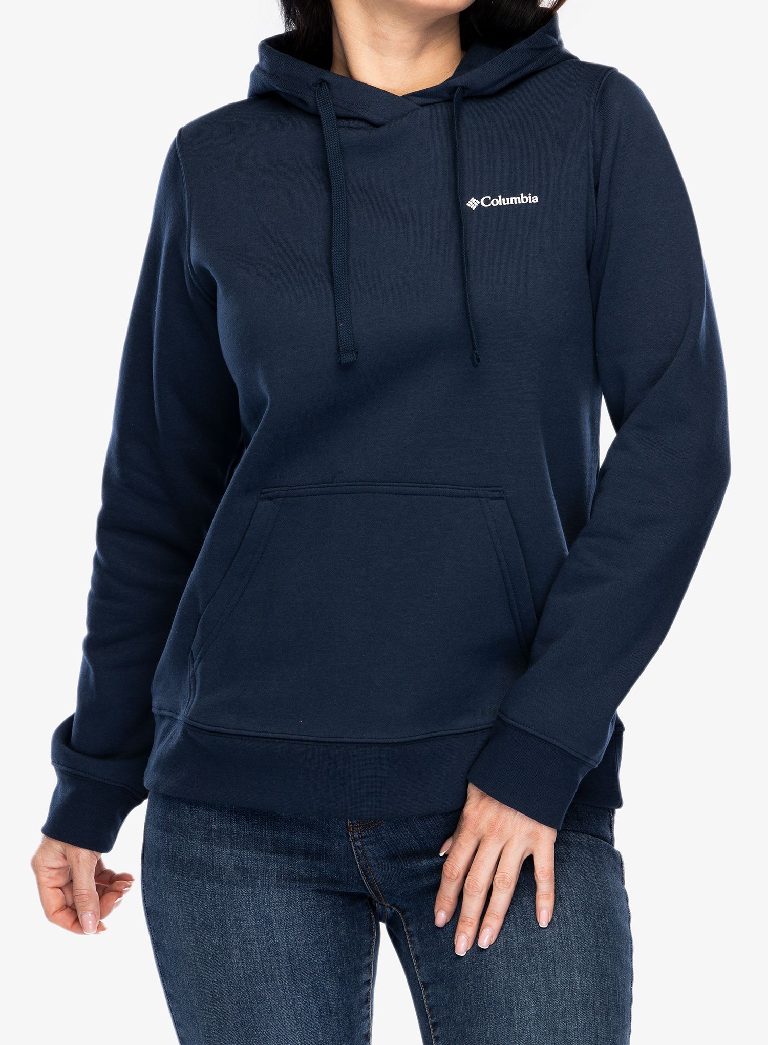 Dámská mikina s kapucí Columbia Trek Graphic Hoodie - collegiate navy