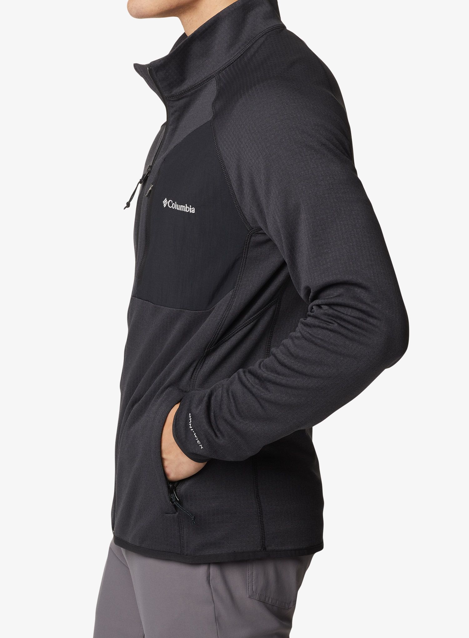 Fleece mikina Columbia Triple Canyon Full Zip - black