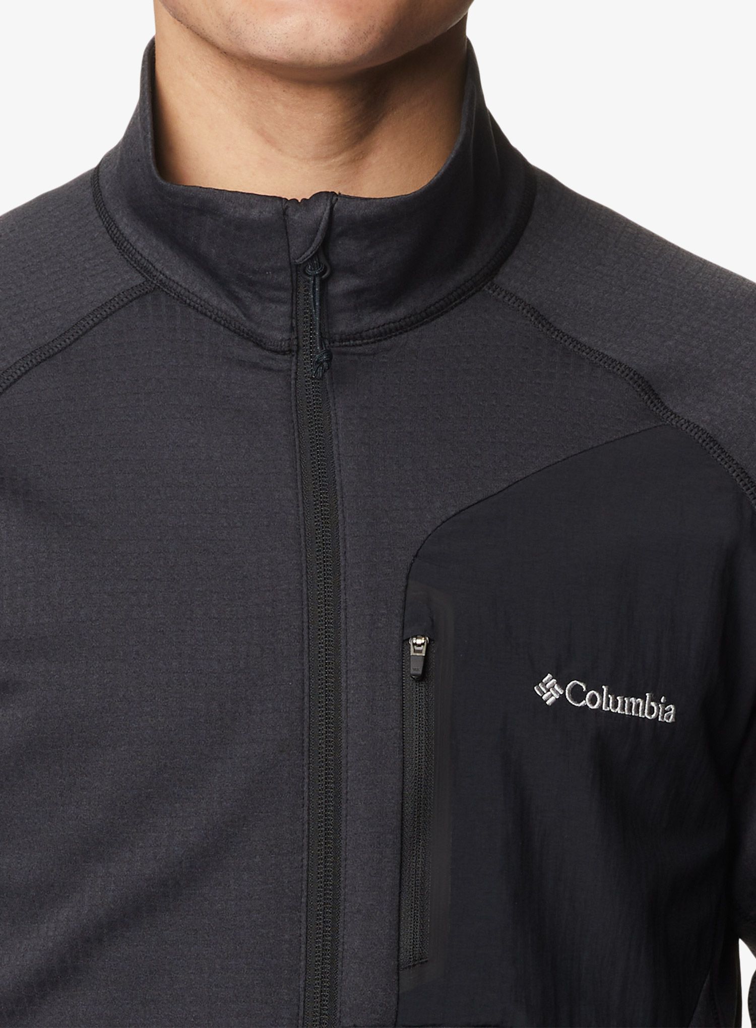 Fleece mikina Columbia Triple Canyon Full Zip - black