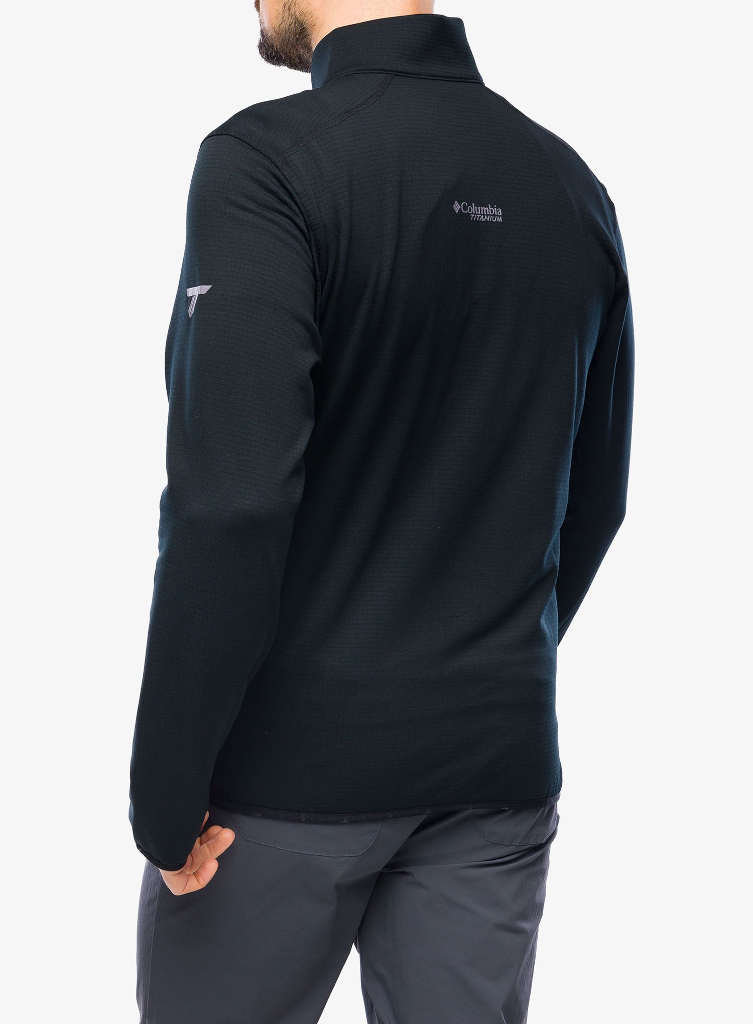 Rozepínací mikina Columbia Triple Canyon Grid Fleece Full Zip - black