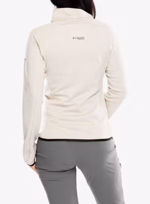 Fleece mikina dámská Columbia Triple Canyon Grid Fleece Full Zip - dark stone heather/black