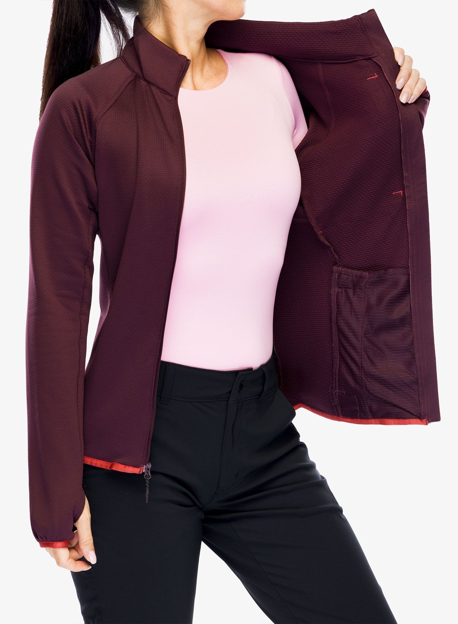 Fleece mikina dámská Columbia Triple Canyon Grid Fleece Full Zip - moonvista/daredevil
