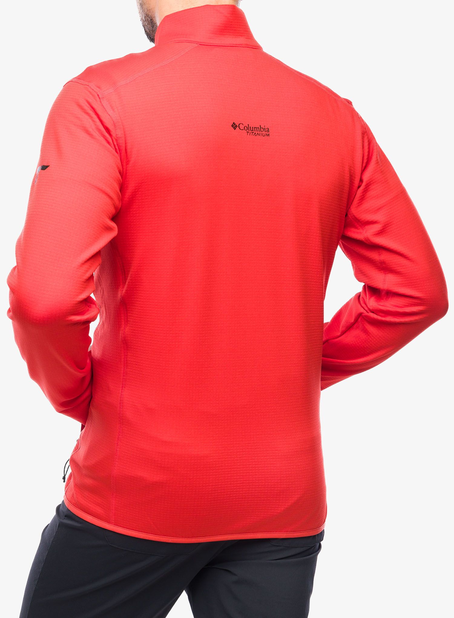 Fleece mikina Columbia Triple Canyon Grid Fleece Full Zip - spicy/spice