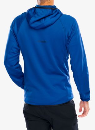 Mikina s kapucí Columbia Triple Canyon Grid Fleece Hooded FZ II - mountain blue/black