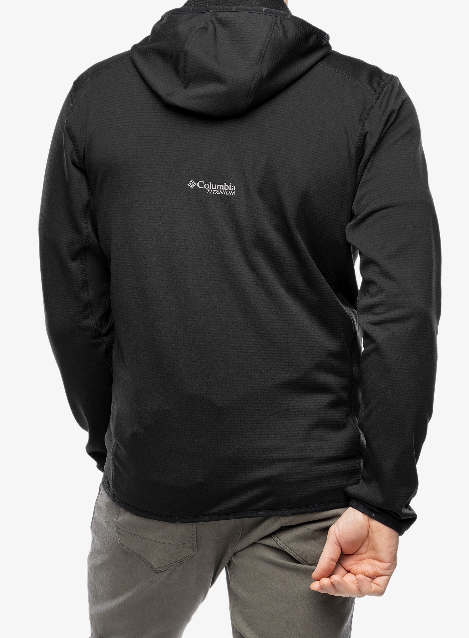 Mikina s kapucí Columbia Triple Canyon Grid Fleece Hooded FZ - black/black
