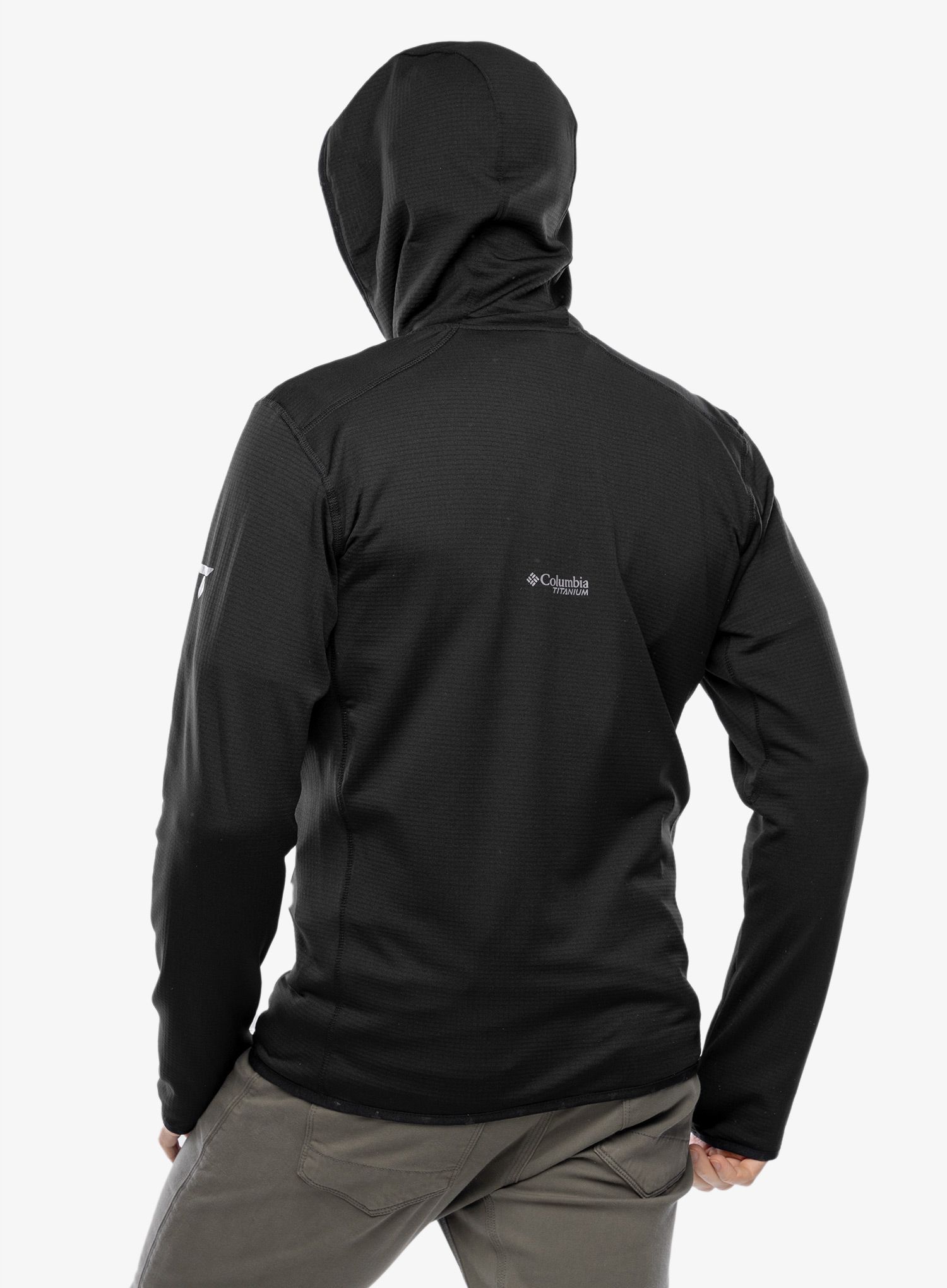 Mikina s kapucí Columbia Triple Canyon Grid Fleece Hooded FZ - black/black