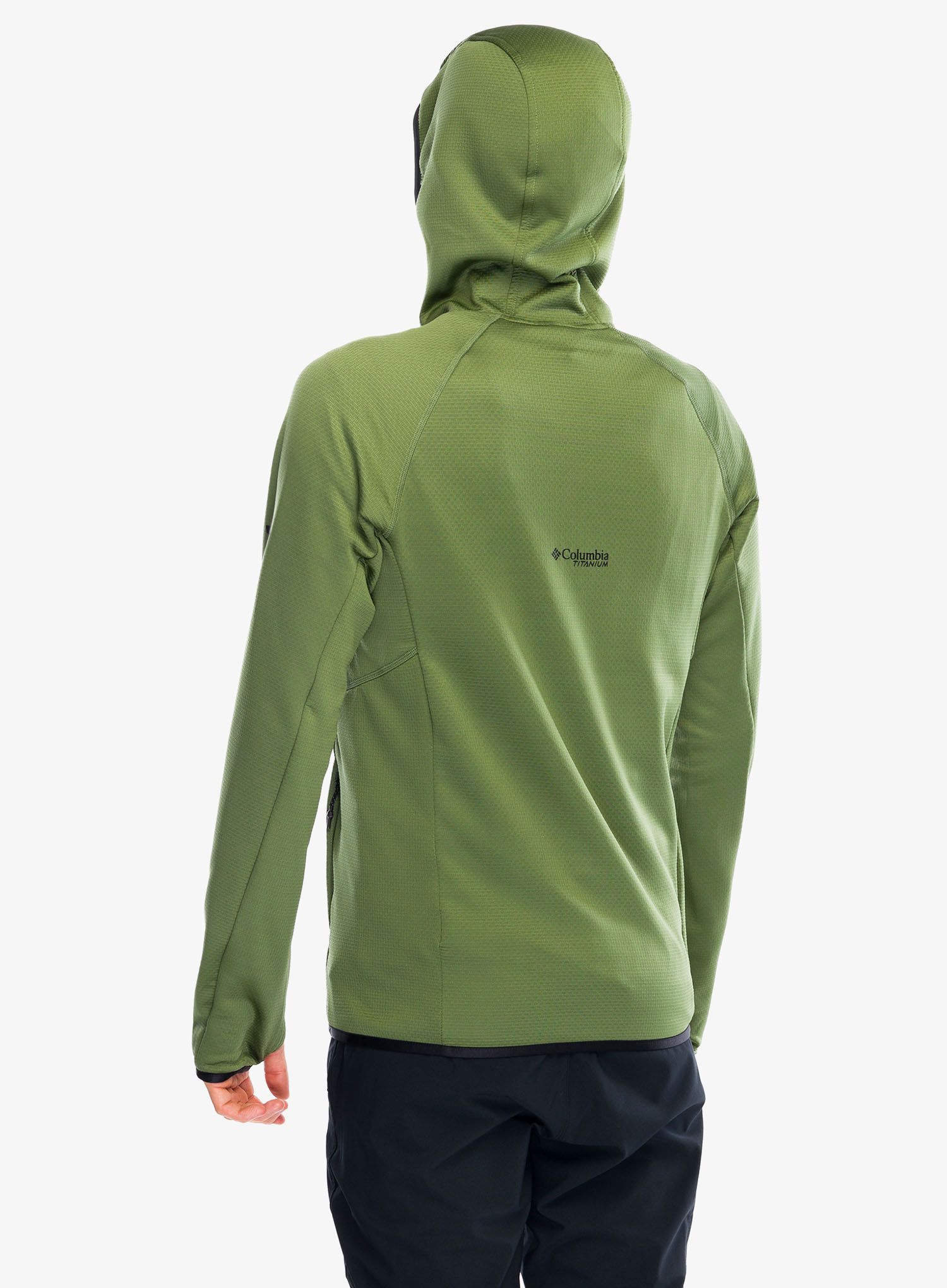 Mikina s kapucí Columbia Triple Canyon Grid Fleece Hooded Full Zip II - canteen/black