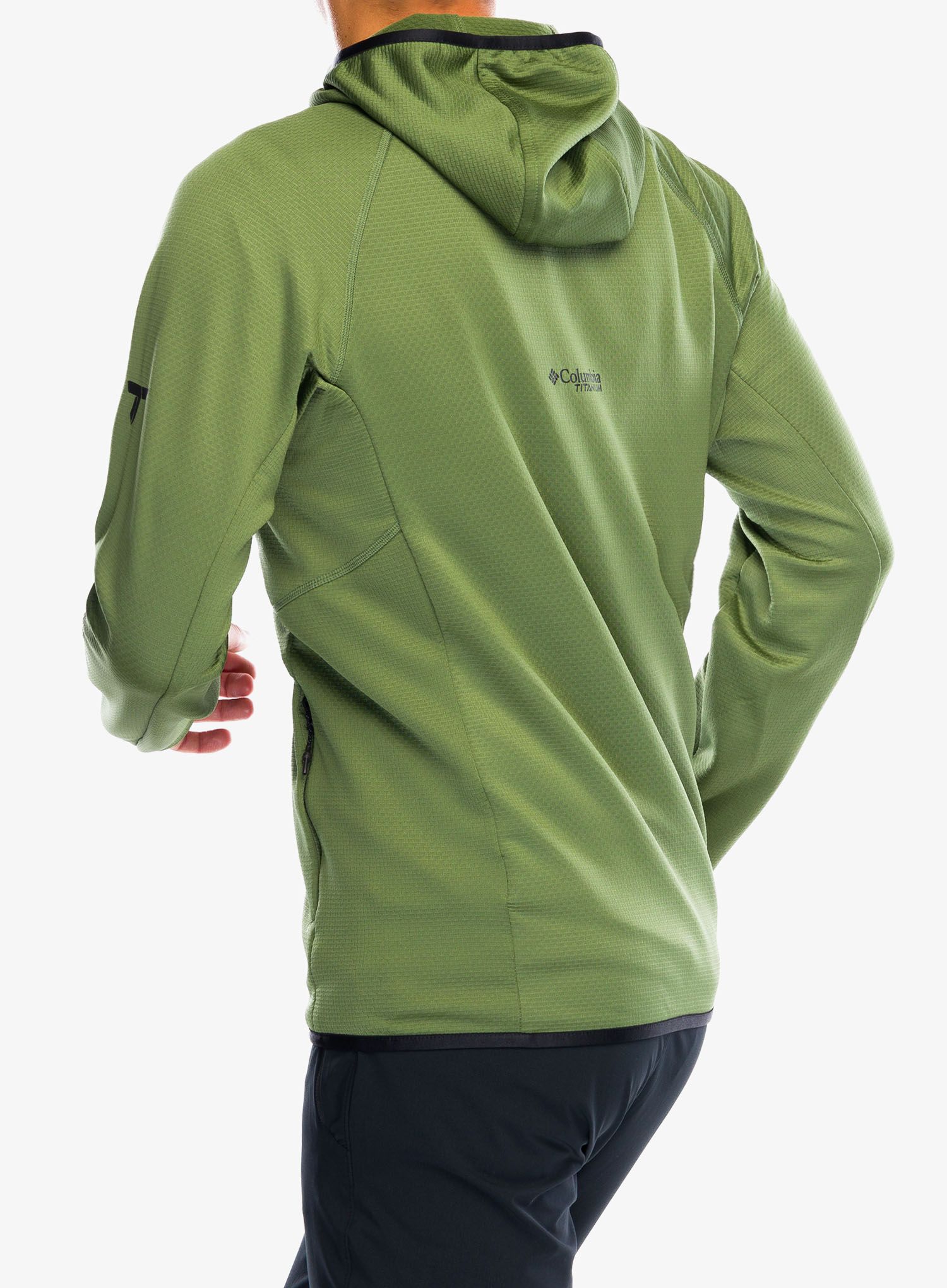 Mikina s kapucí Columbia Triple Canyon Grid Fleece Hooded Full Zip II - canteen/black