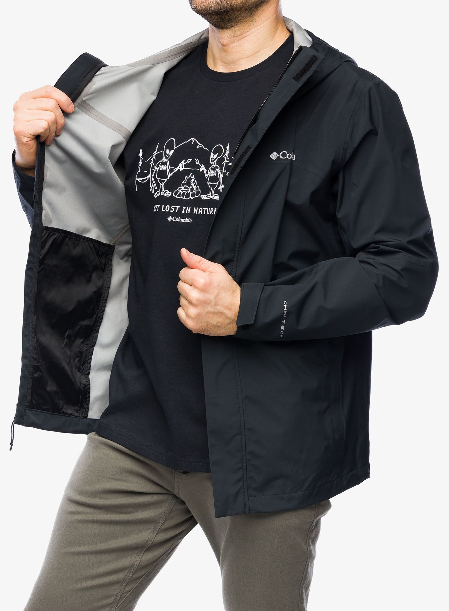 Bunda do deště Columbia Wahkeena Falls 3L Shell - black