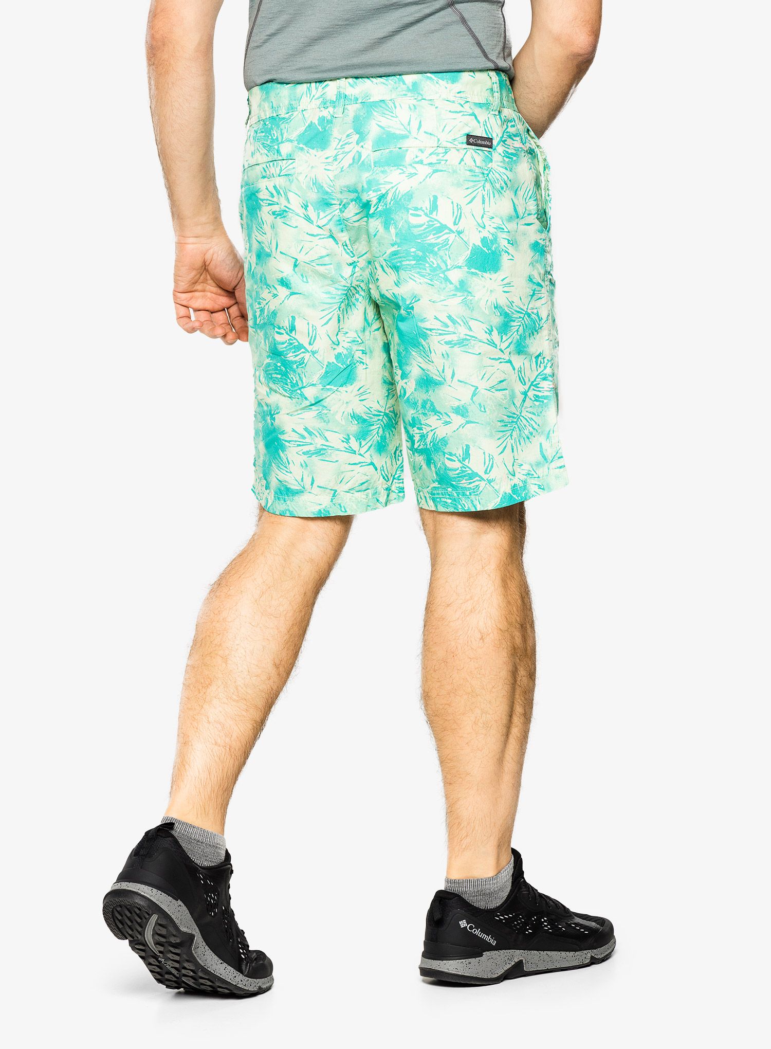 Outdoorové kraťasy Columbia Washed Out Printed Short - ice green sketchy paradise