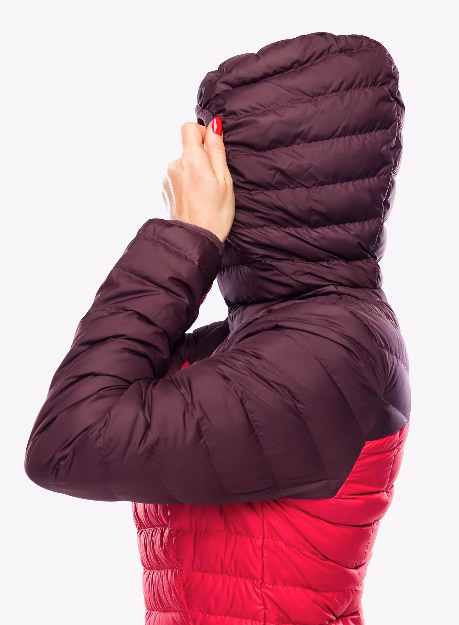 Dámská péřová bunda Columbia Westridge Hooded Down Jacket - moonvista/daredevil