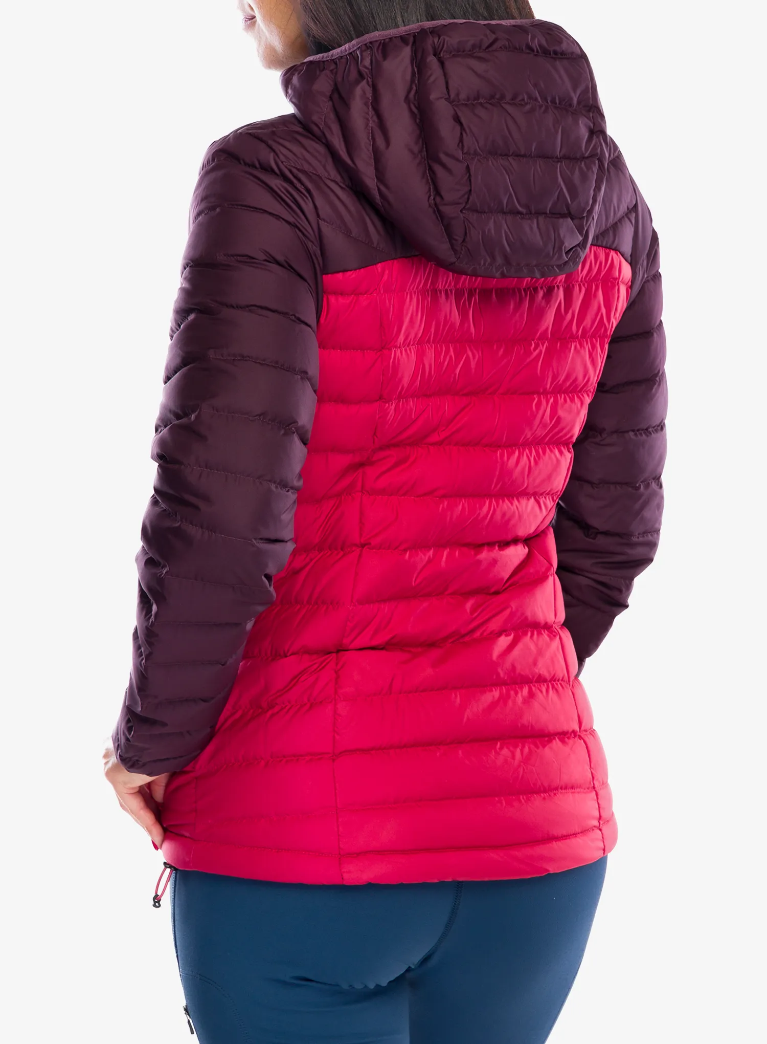 Dámská péřová bunda Columbia Westridge Hooded Down Jacket - moonvista/daredevil