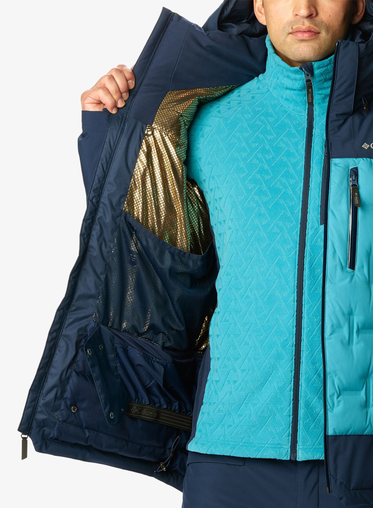 Bunda na lyže Columbia Wild Card III Down Jacket - shasta/collegiate navy