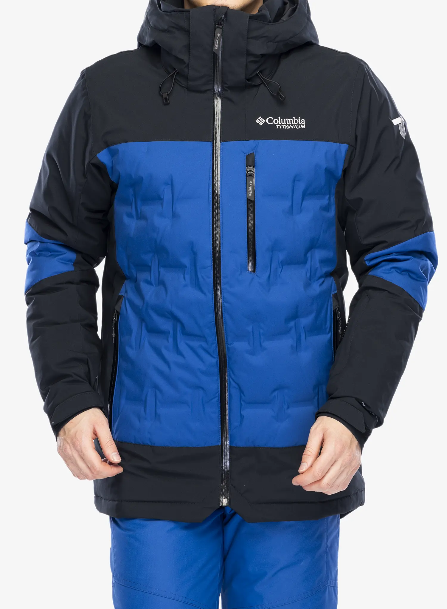 Lyžařská bunda Columbia Wild Card IV Down Jacket - mountain blue/black