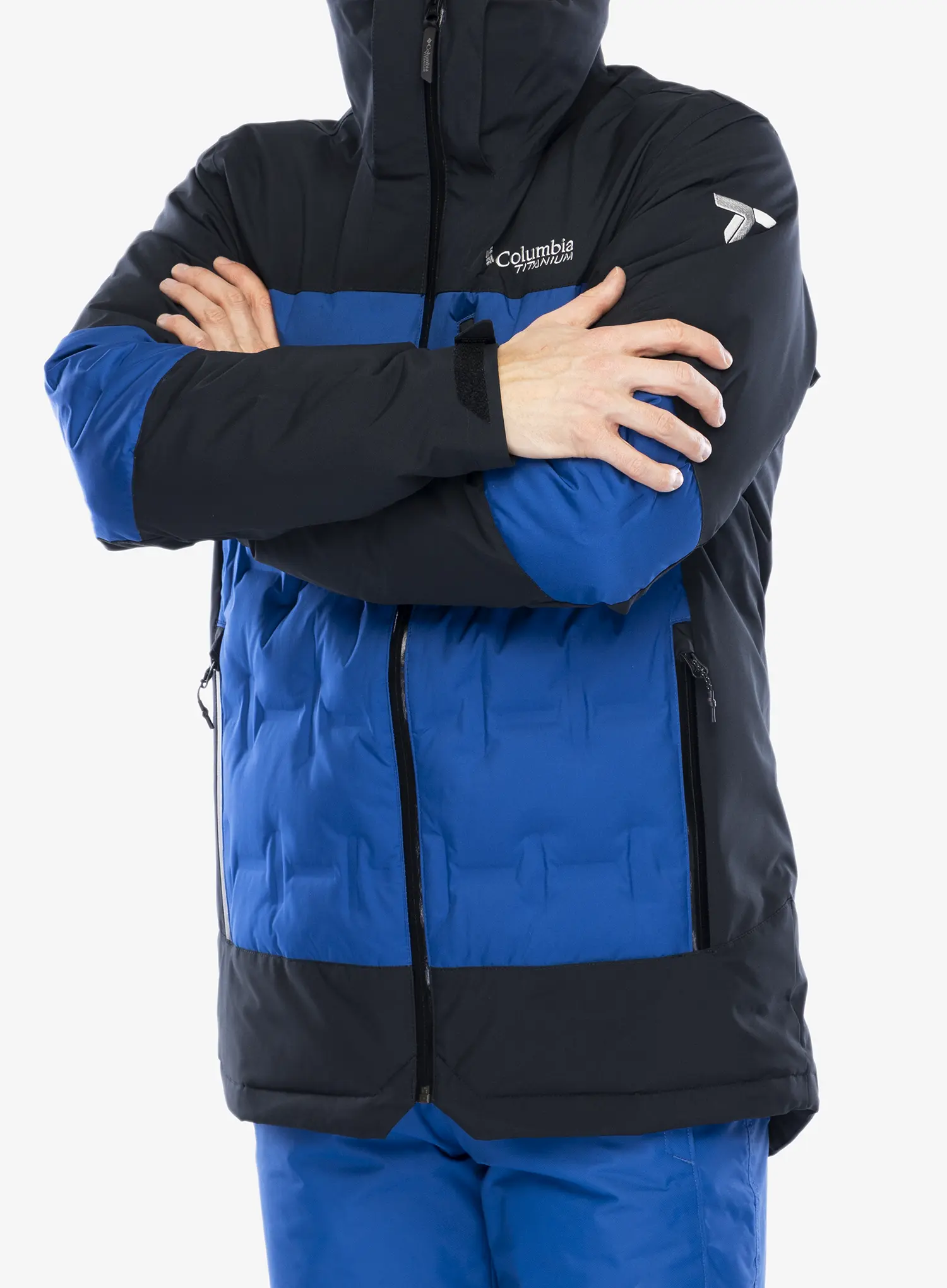 Lyžařská bunda Columbia Wild Card IV Down Jacket - mountain blue/black