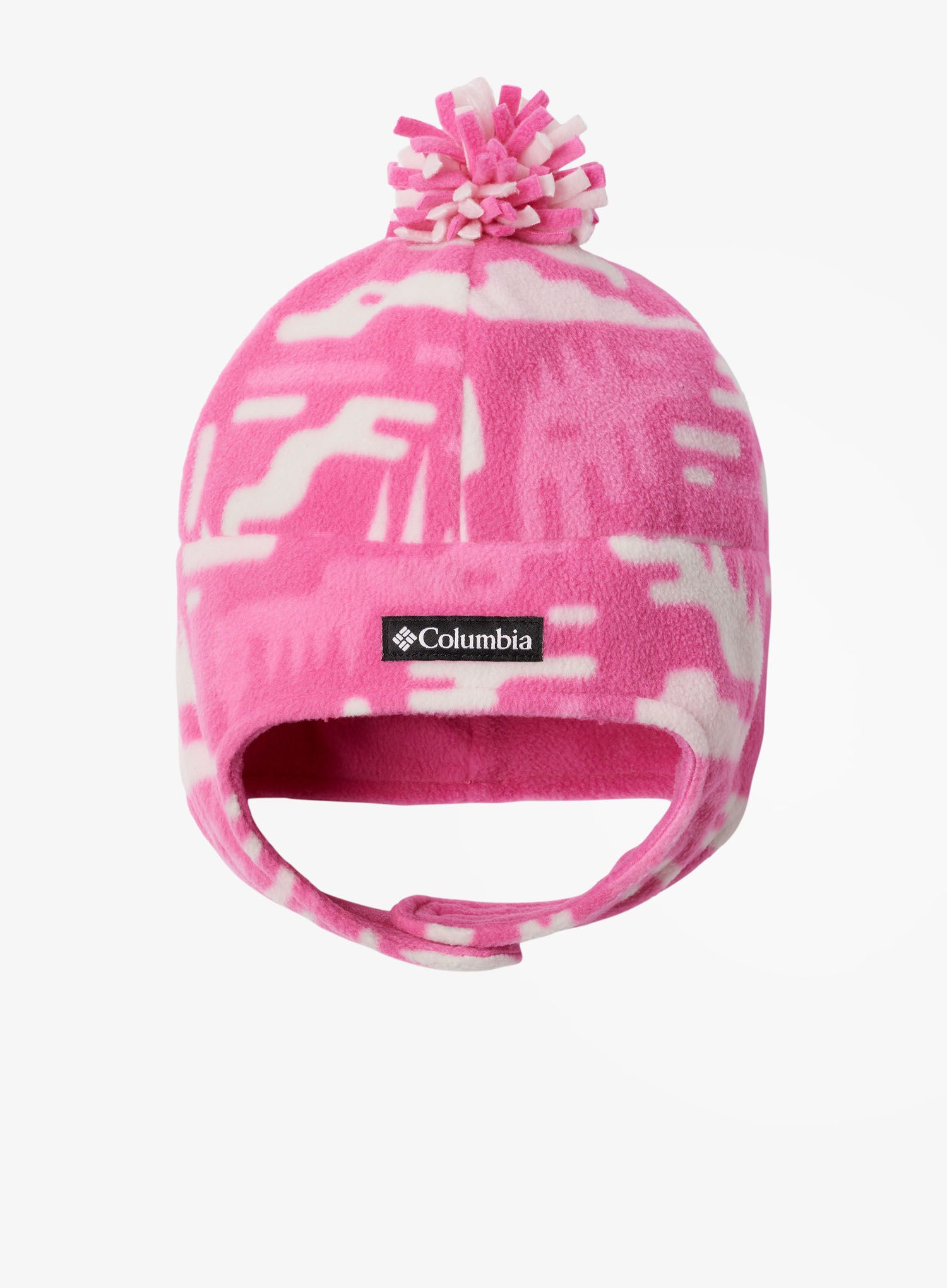 Dětská čepice Columbia Youth Frosty Trail II Earflap Beanie - pink ice highland