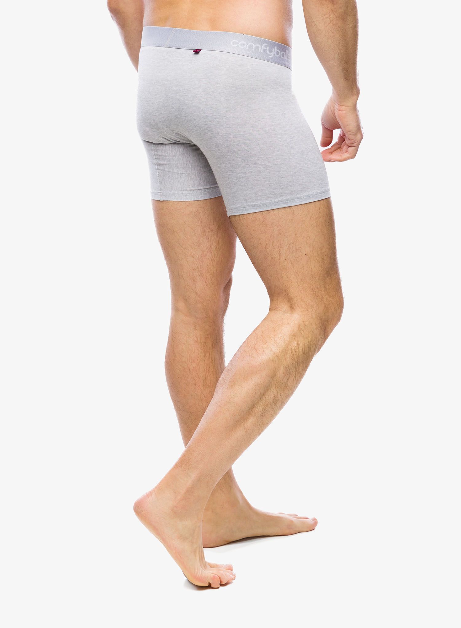Funkční boxerky Comfyballs Comfycel Long - grey melange