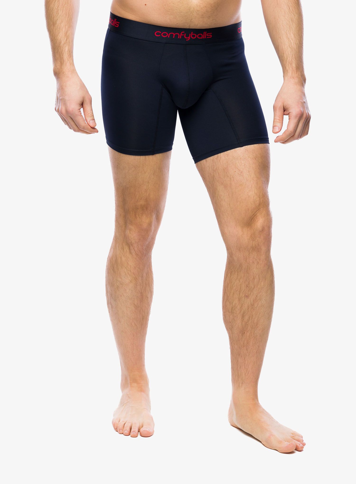 Funkční boxerky Comfyballs Long Performance - navy racing