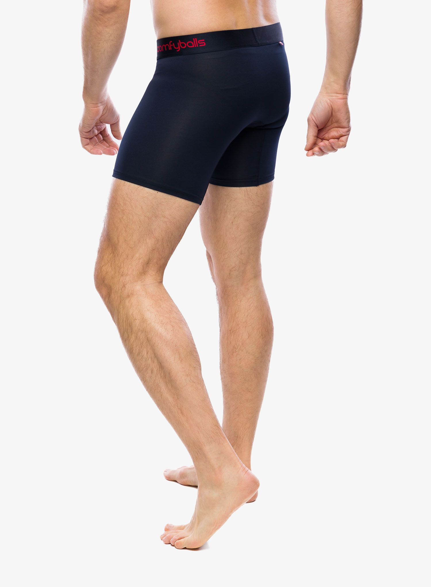 Funkční boxerky Comfyballs Long Performance - navy racing