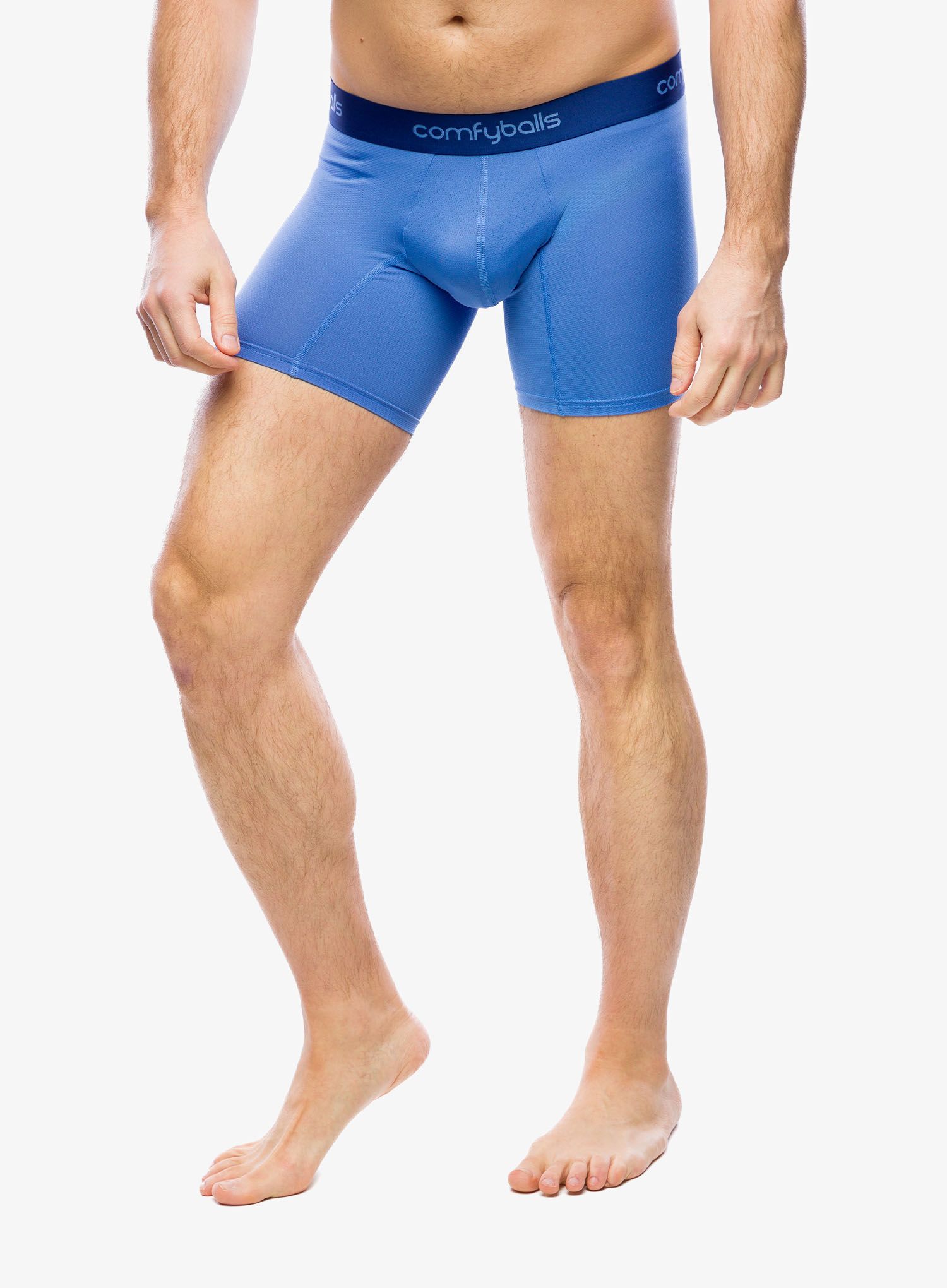 Funkční boxerky Comfyballs Long Performance - ocean blue