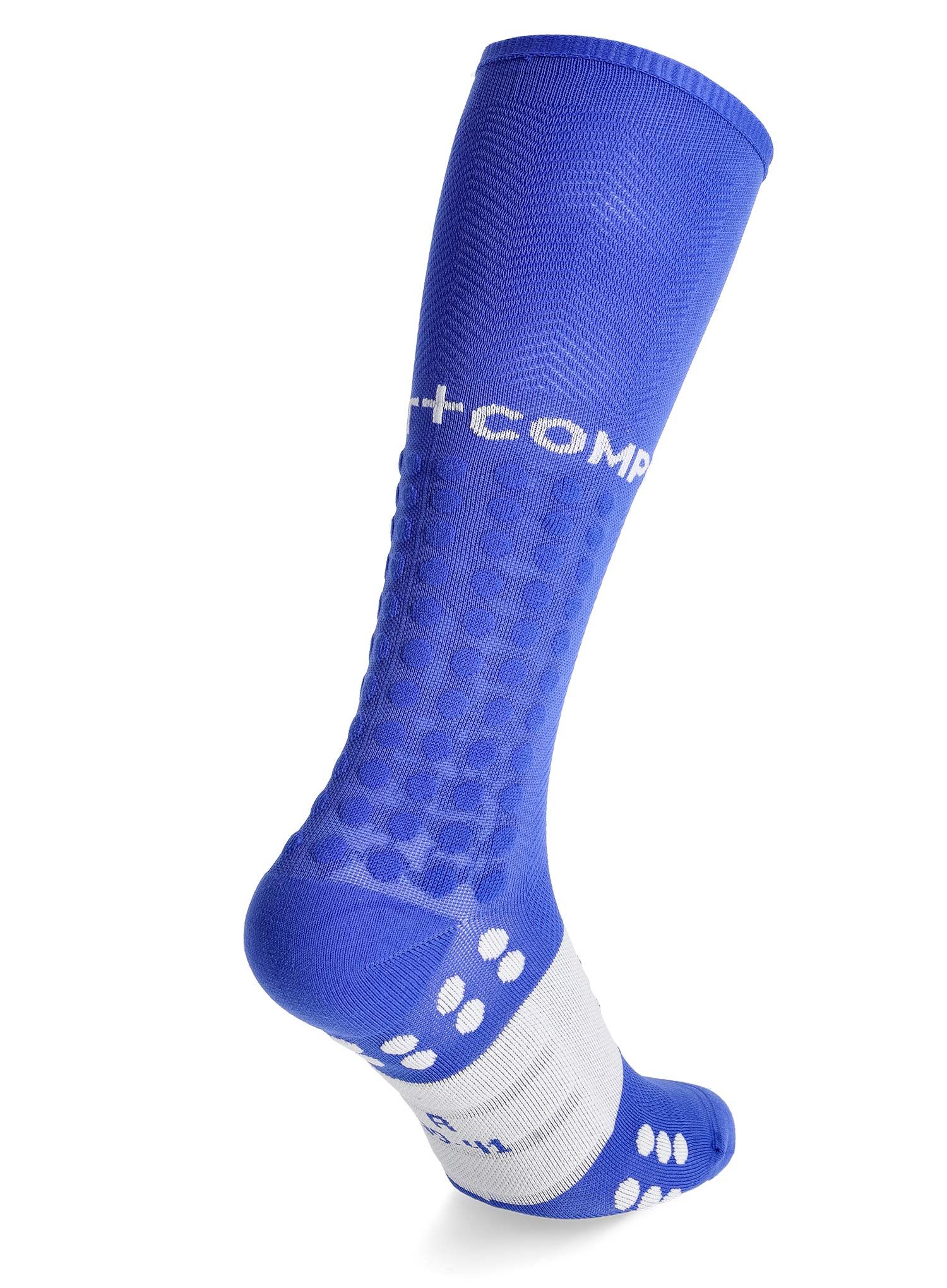 Ponožky na běhání Compressport Compression Full Socks Run - dazz blue/sugar
