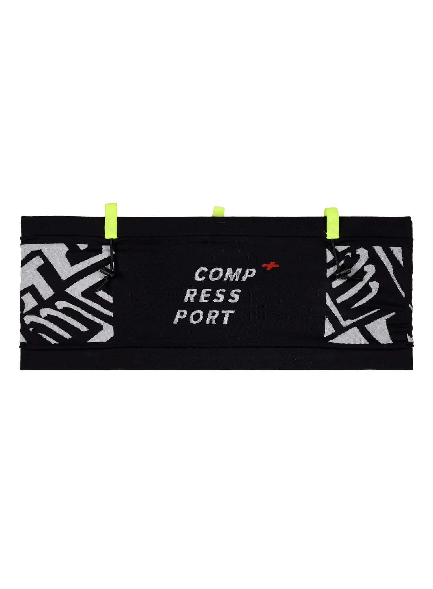 Běžecký opasek Compressport Free Belt Pro - black/white print