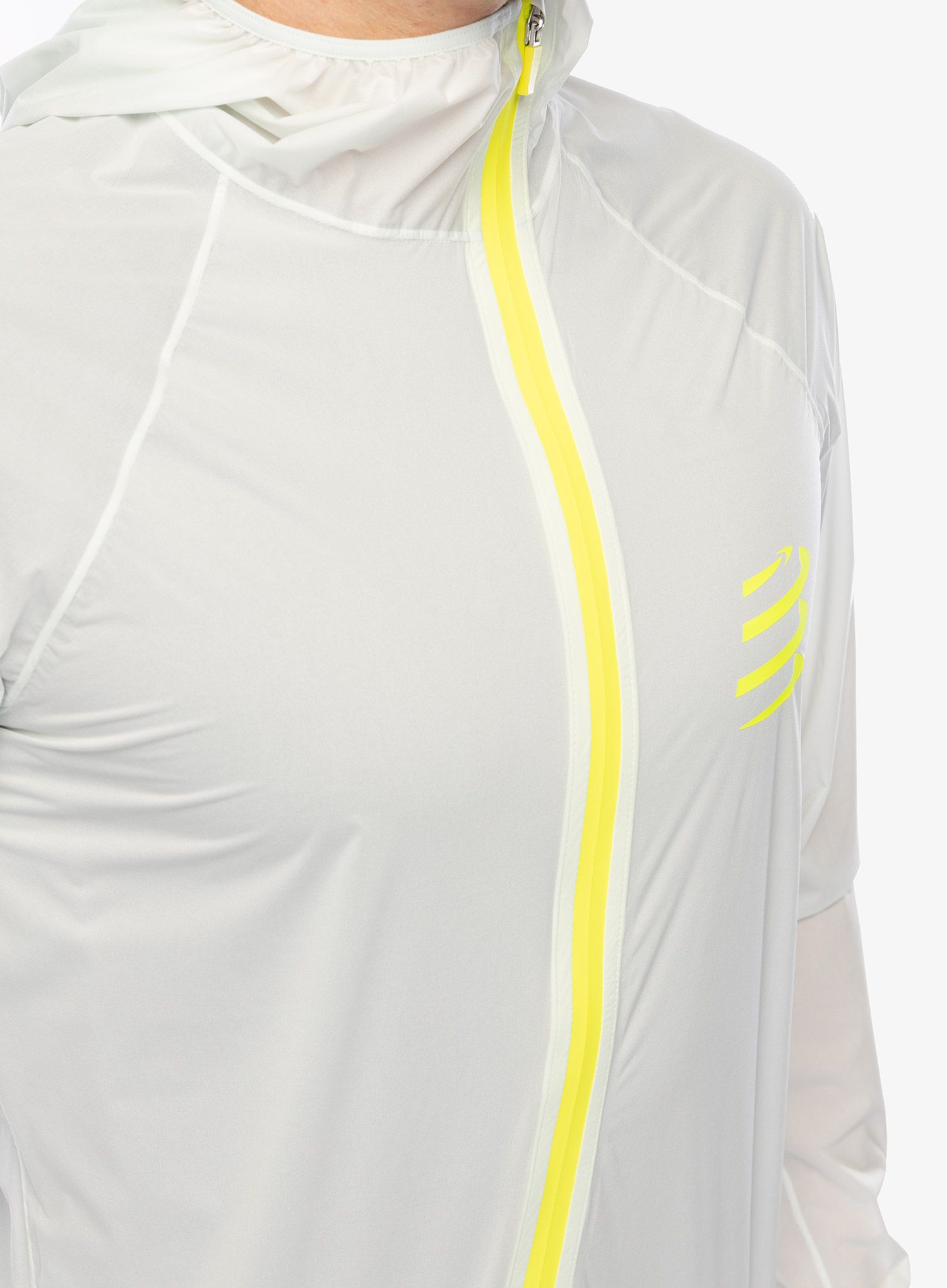 Bunda na běhání Compressport Hurricane Waterproof 10/10 Jacket - ice flow