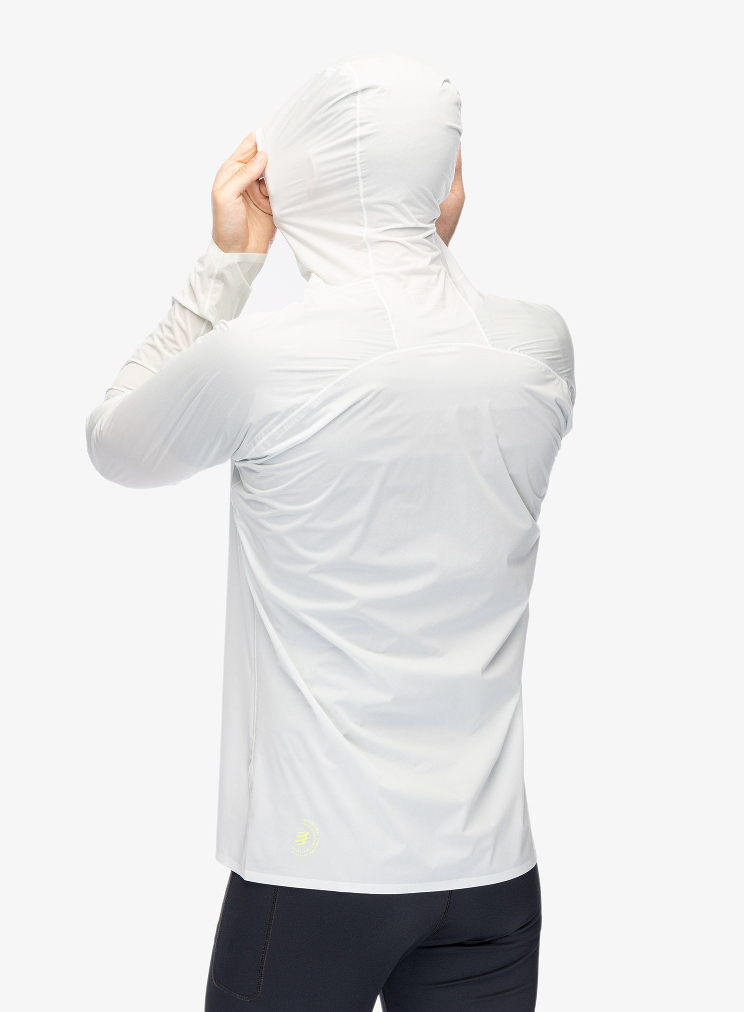 Bunda na běhání Compressport Hurricane Waterproof 10/10 Jacket - ice flow
