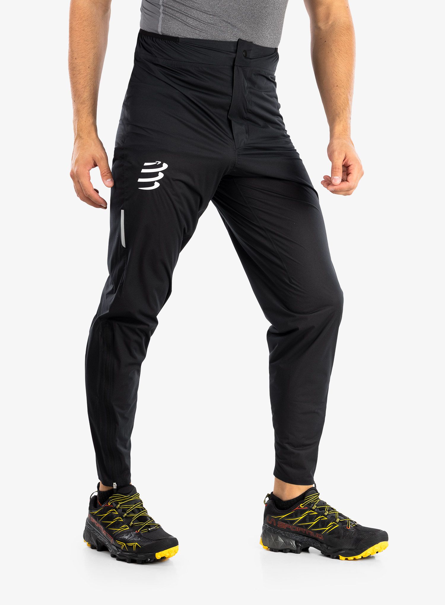 Běžecké kalhoty Compressport Hurricane Waterproof 10/10 Pants - bla.