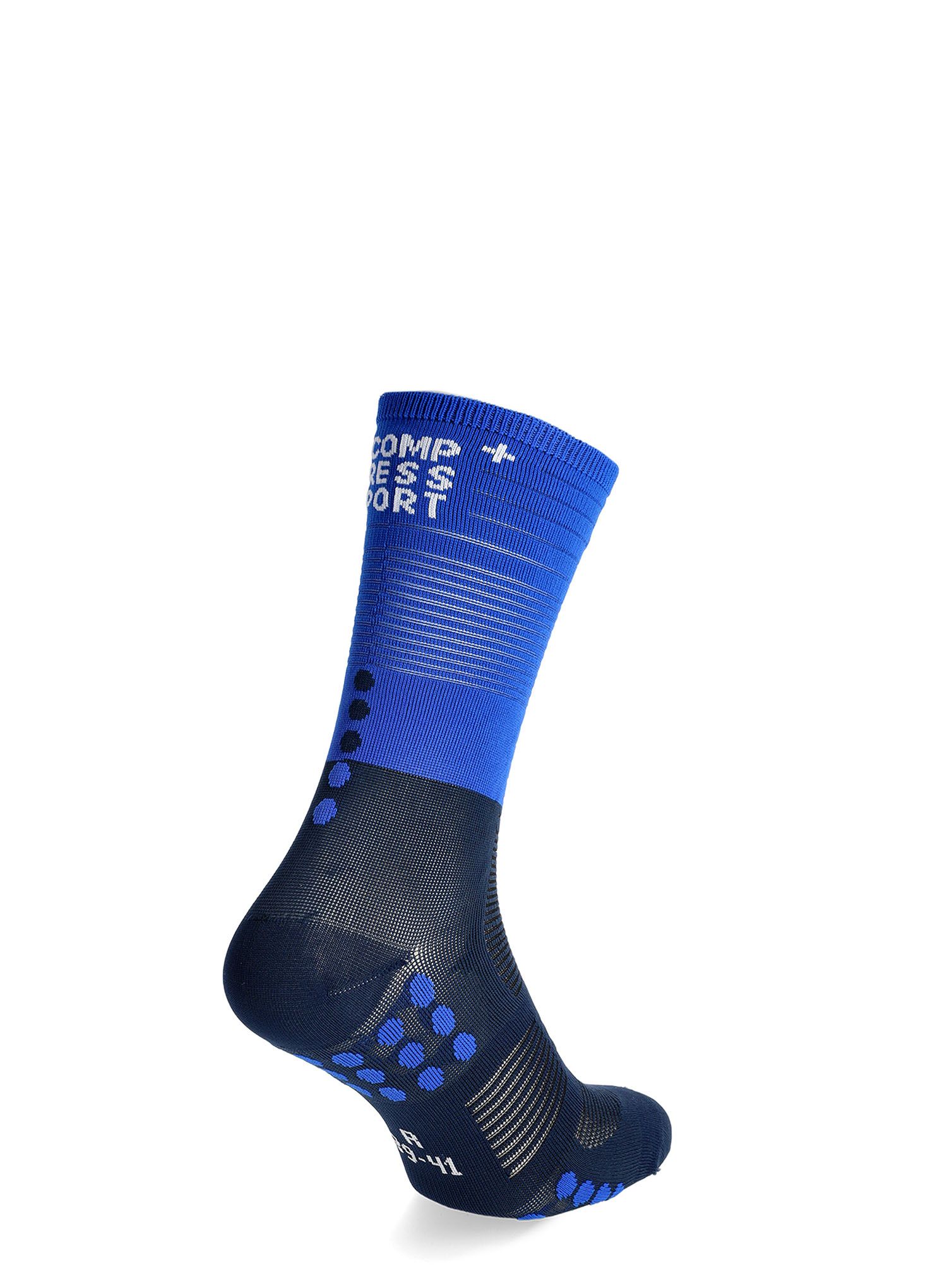 Běžecké ponožky Compressport Mid Compression Socks - blue lolite