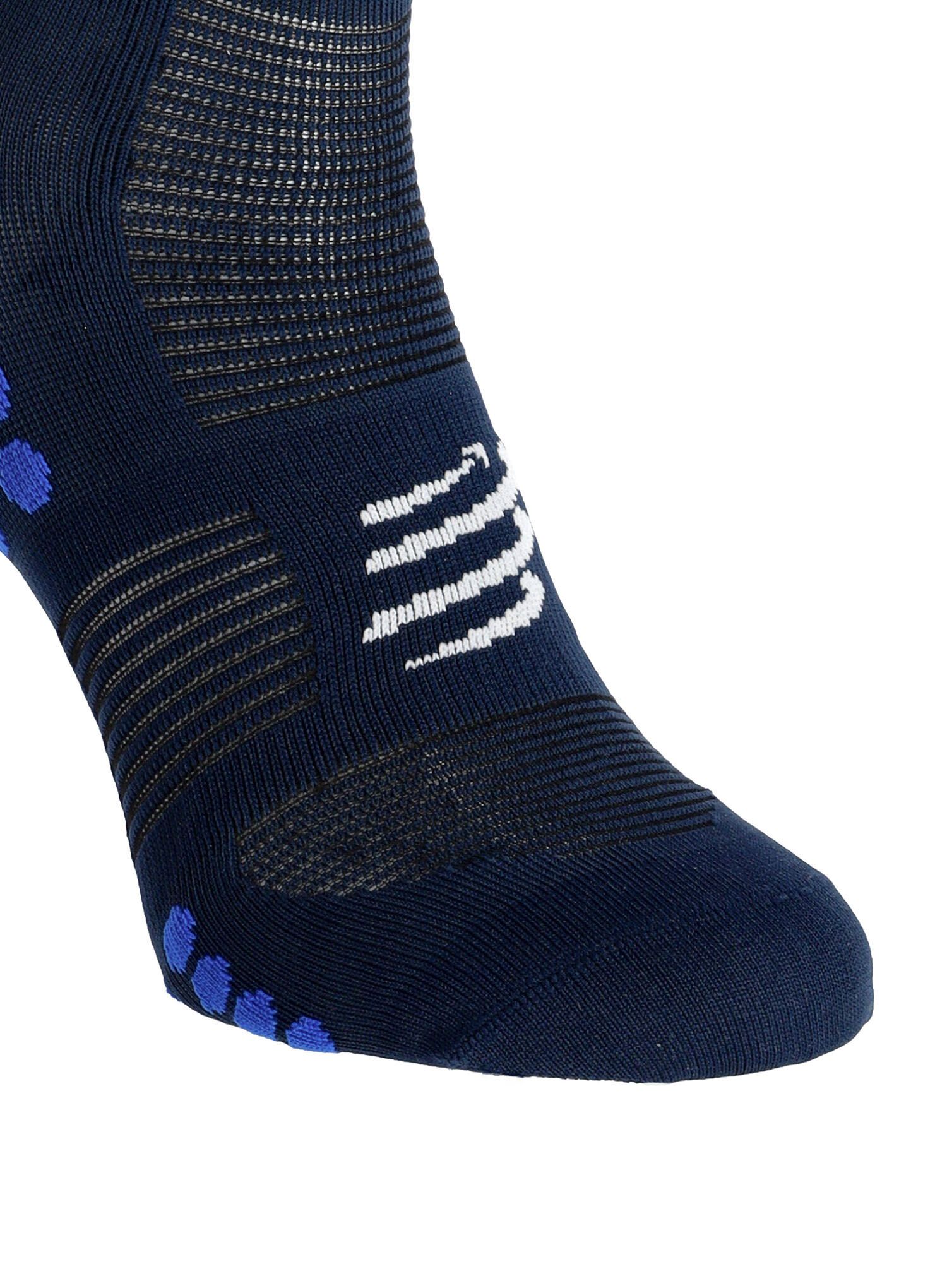 Běžecké ponožky Compressport Mid Compression Socks - blue lolite