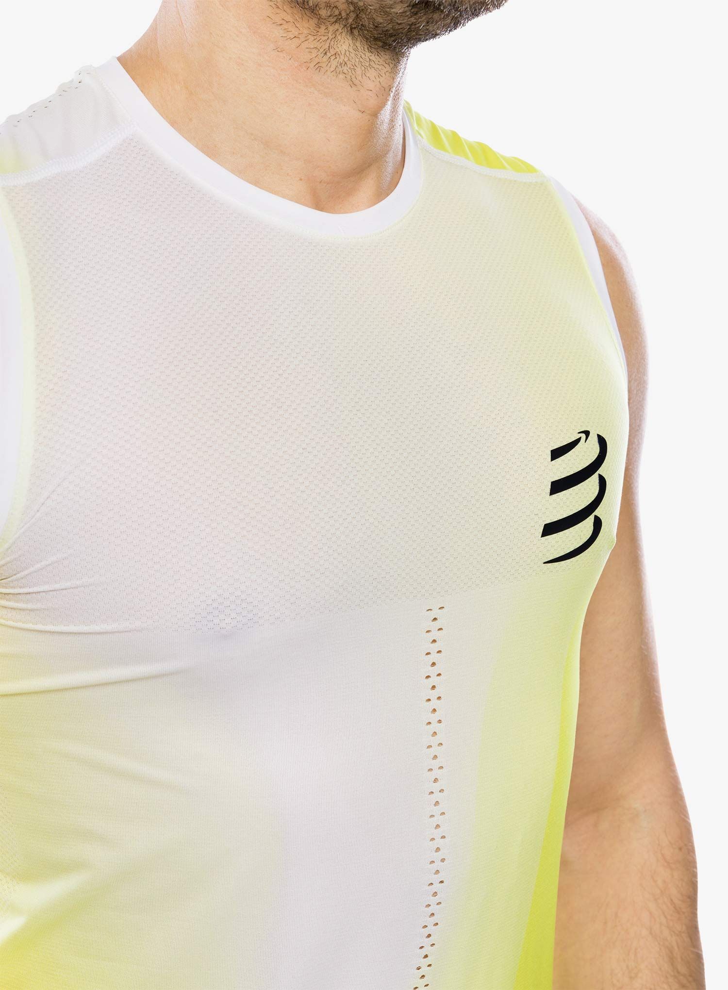 Rychleschnoucí triko Compressport Performance Tank - safe yellow
