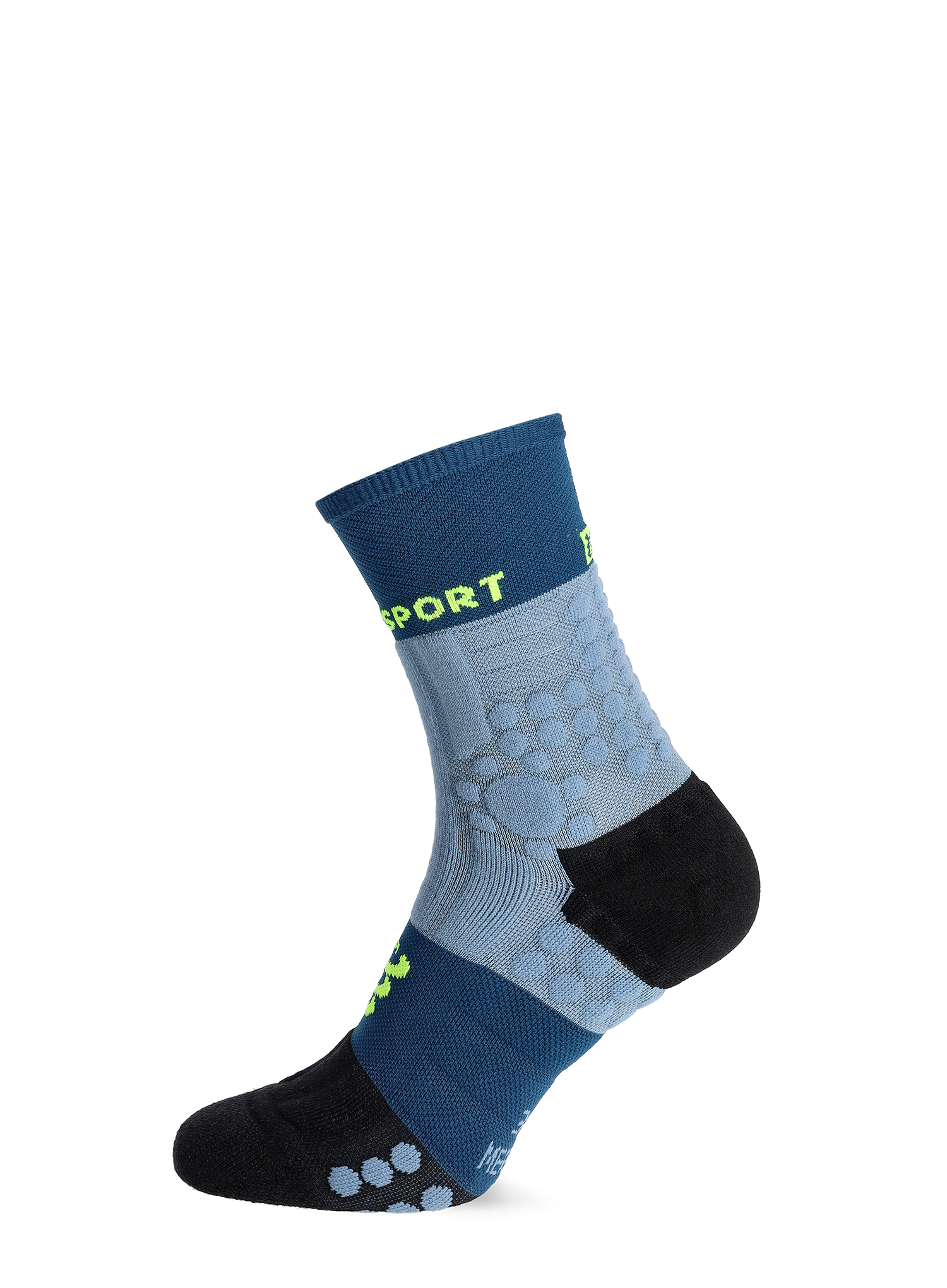 Ponožky na běhání Compressport Pro Racing Socks Winter Trail - denim/poseidon