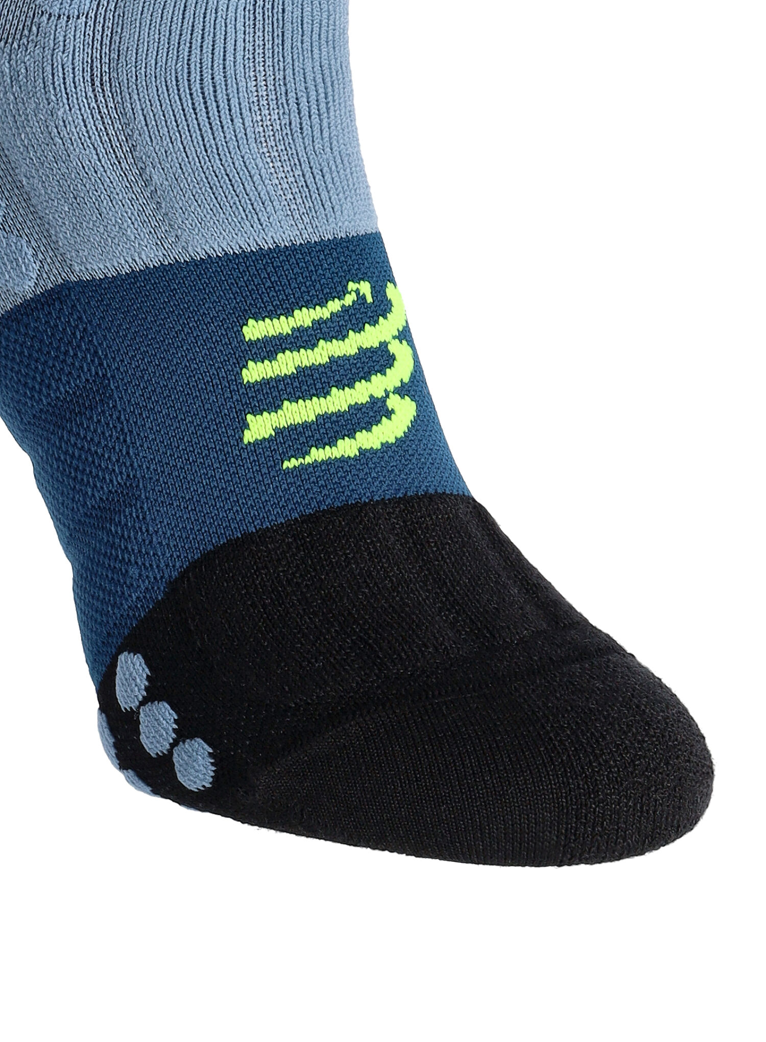 Ponožky na běhání Compressport Pro Racing Socks Winter Trail - denim/poseidon