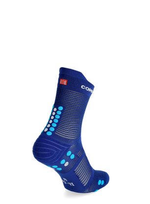Běžecké ponožky Compressport Pro Racing Socks v4.0 Run High - sodalite/fluo blue