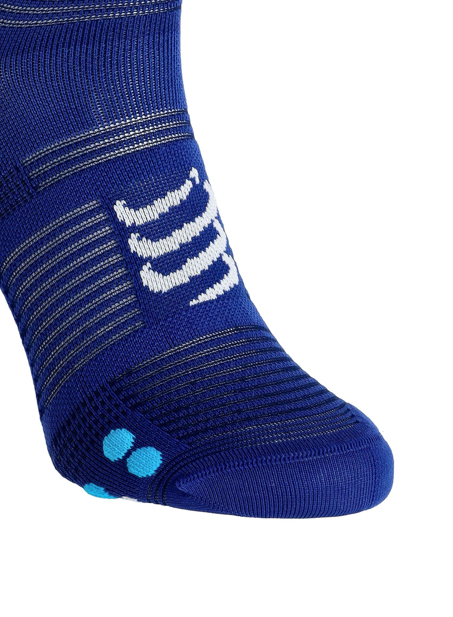 Běžecké ponožky Compressport Pro Racing Socks v4.0 Run High - sodalite/fluo blue