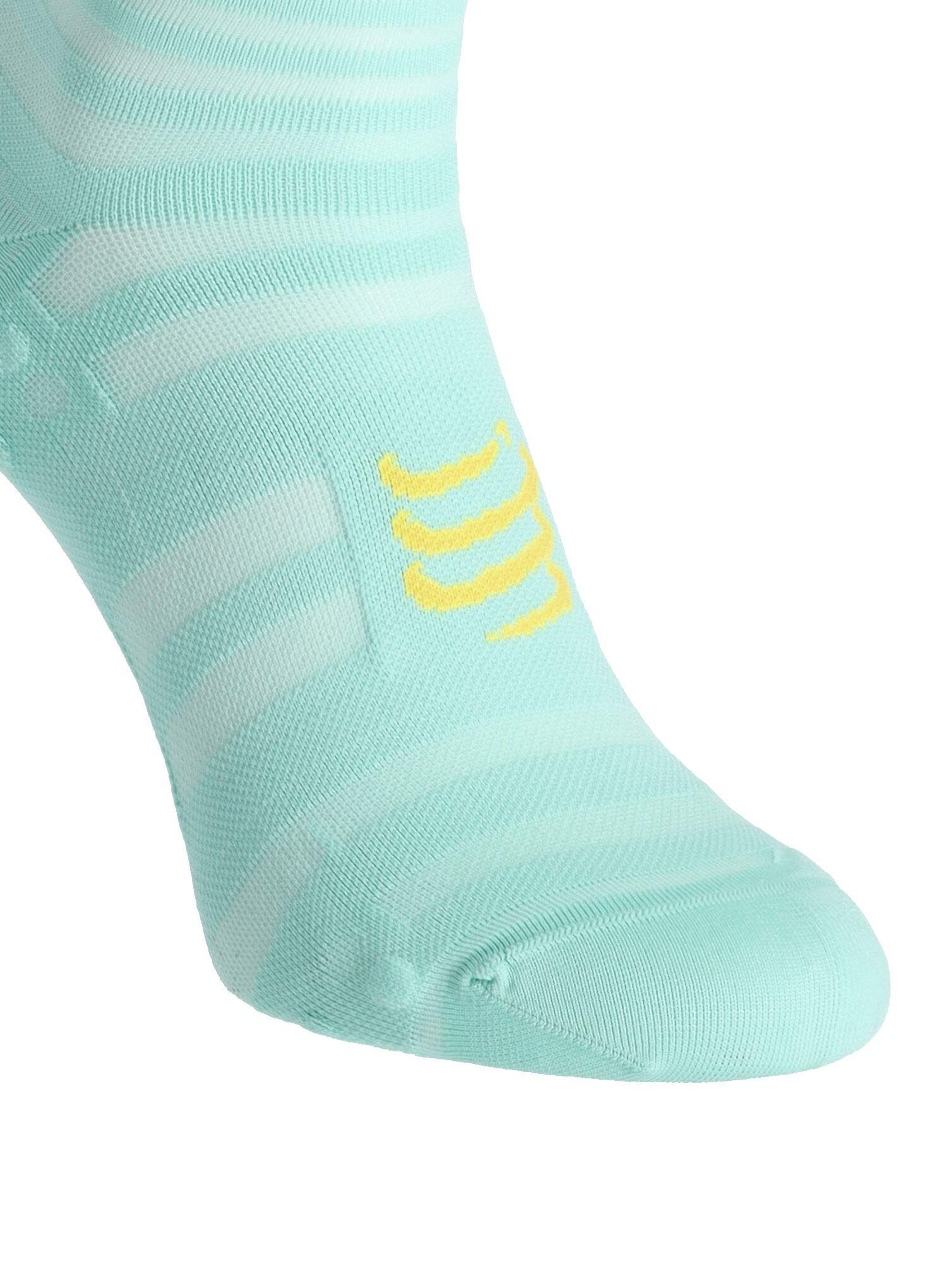 Běžecké ponožky Compressport Pro Racing v4.0 UL Run High - shell blue/blue